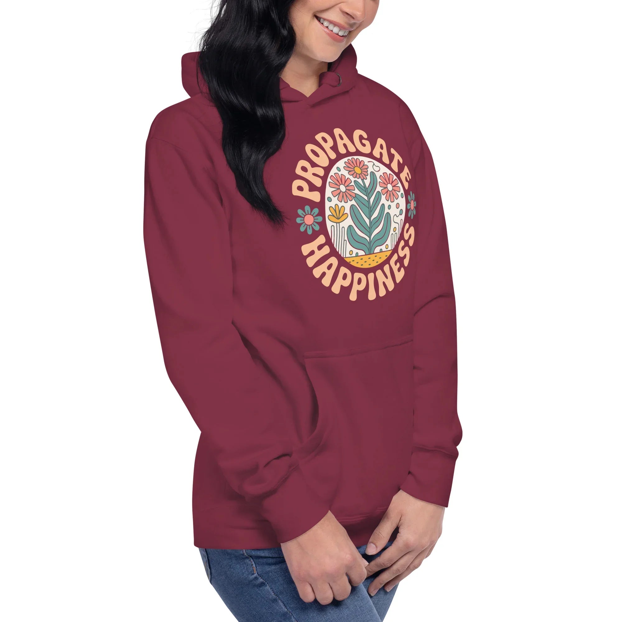 Plant Lover Hoodie – Propagate Happiness Graphic Pullover - RaZits