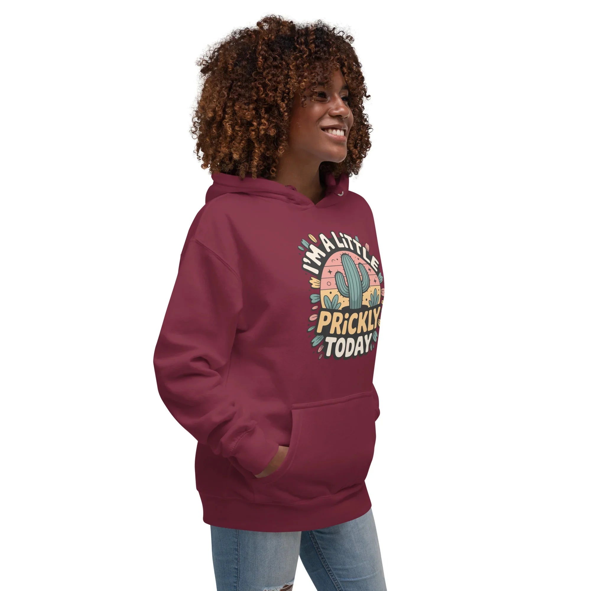Cactus Hoodie – I’m A Little Prickly Today Funny Desert Pullover - RaZits
