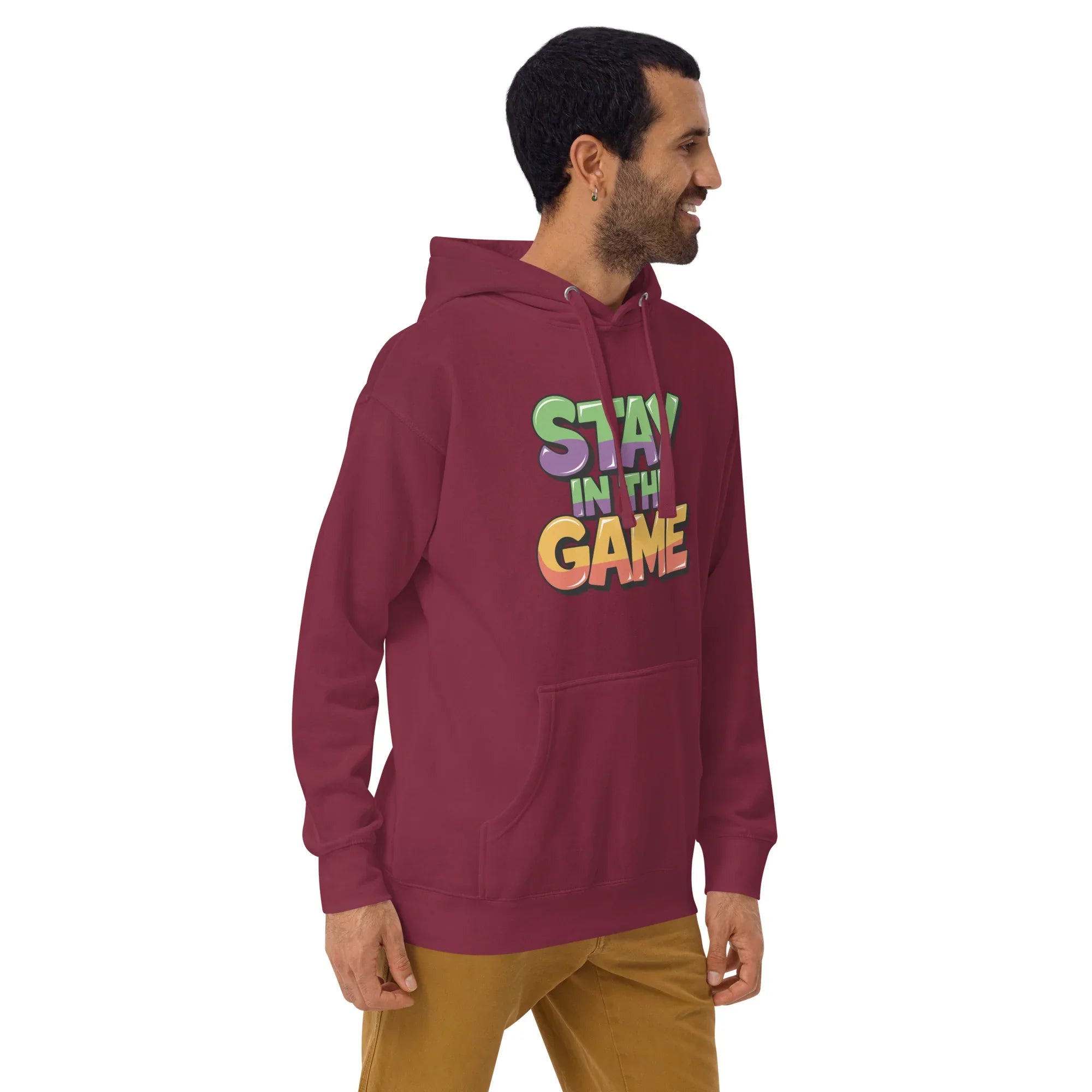 Stay in the Game Hoodie – Bold Motivational Gamer Style - RaZits