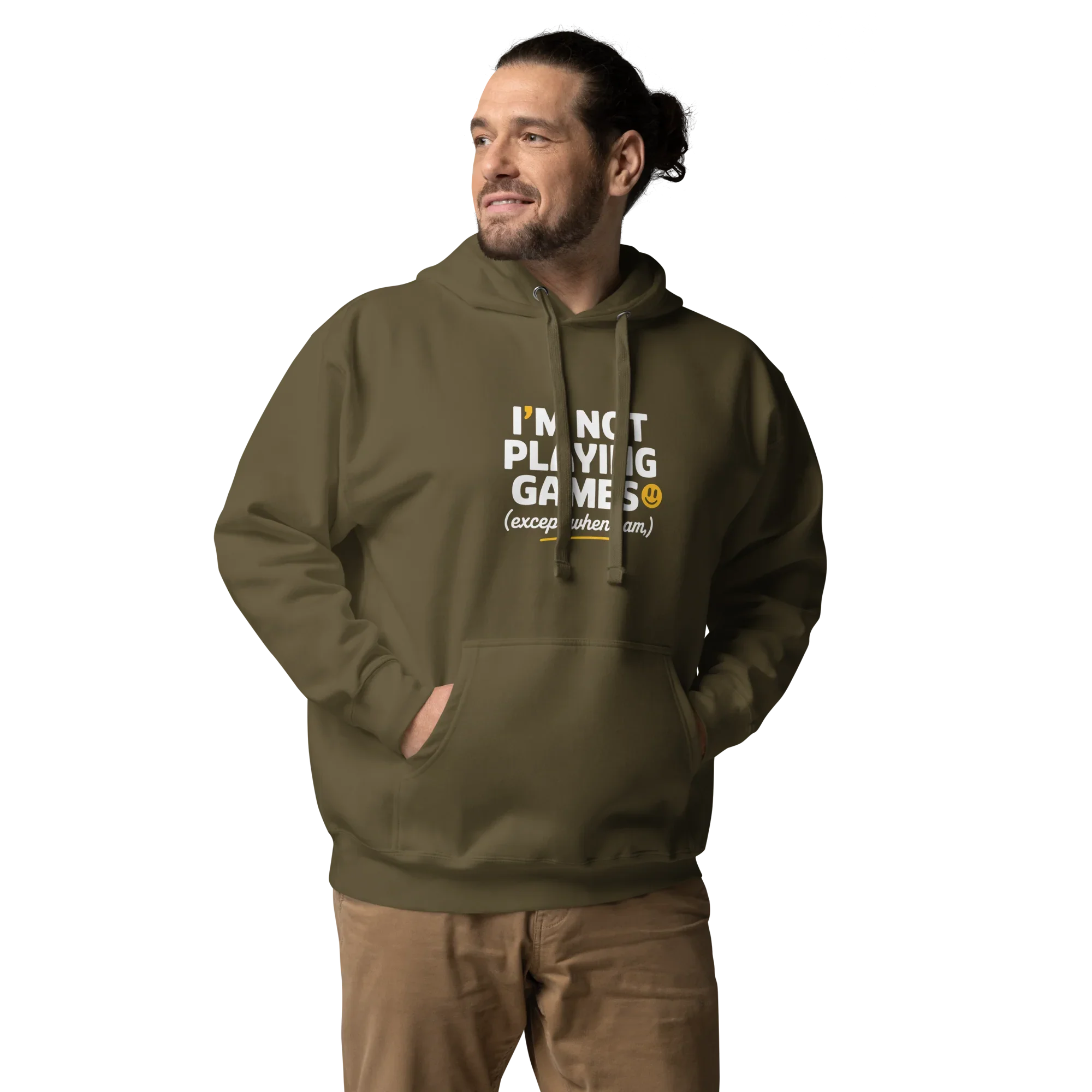 Not Playing Games Hoodie – Funny Gamer Mood Quote - RaZits