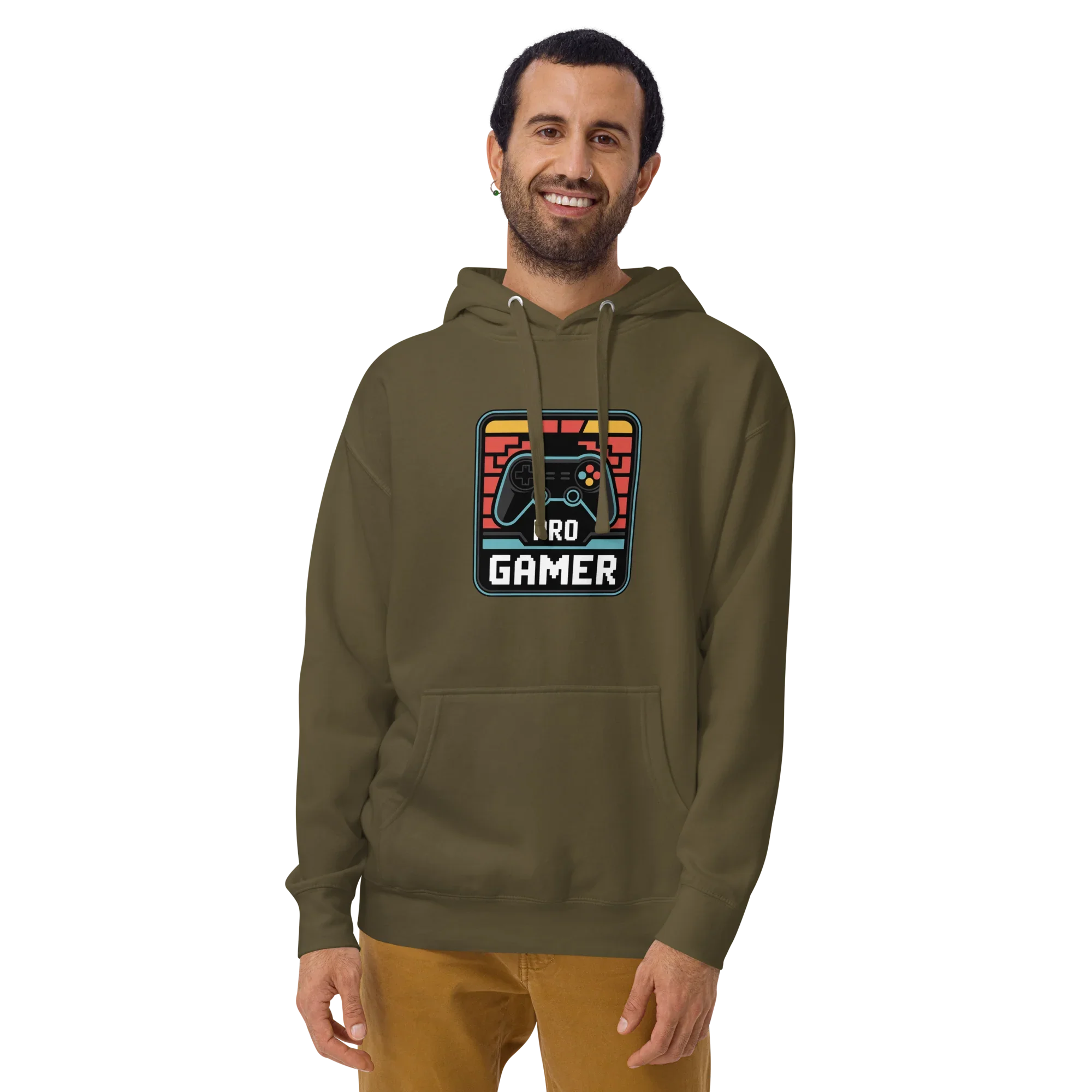 Pro Gamer Hoodie – Retro Pixel Art Game Controller Design - RaZits