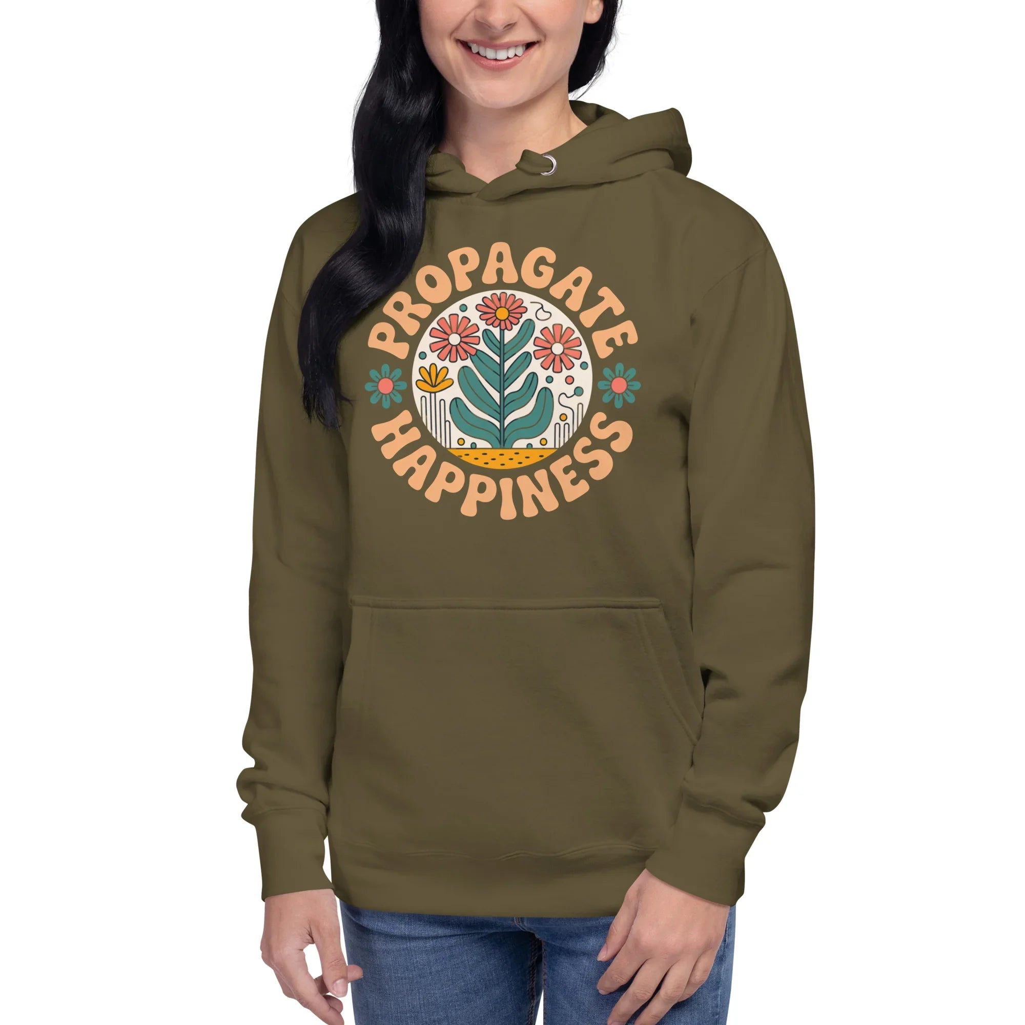 Plant Lover Hoodie – Propagate Happiness Graphic Pullover - RaZits