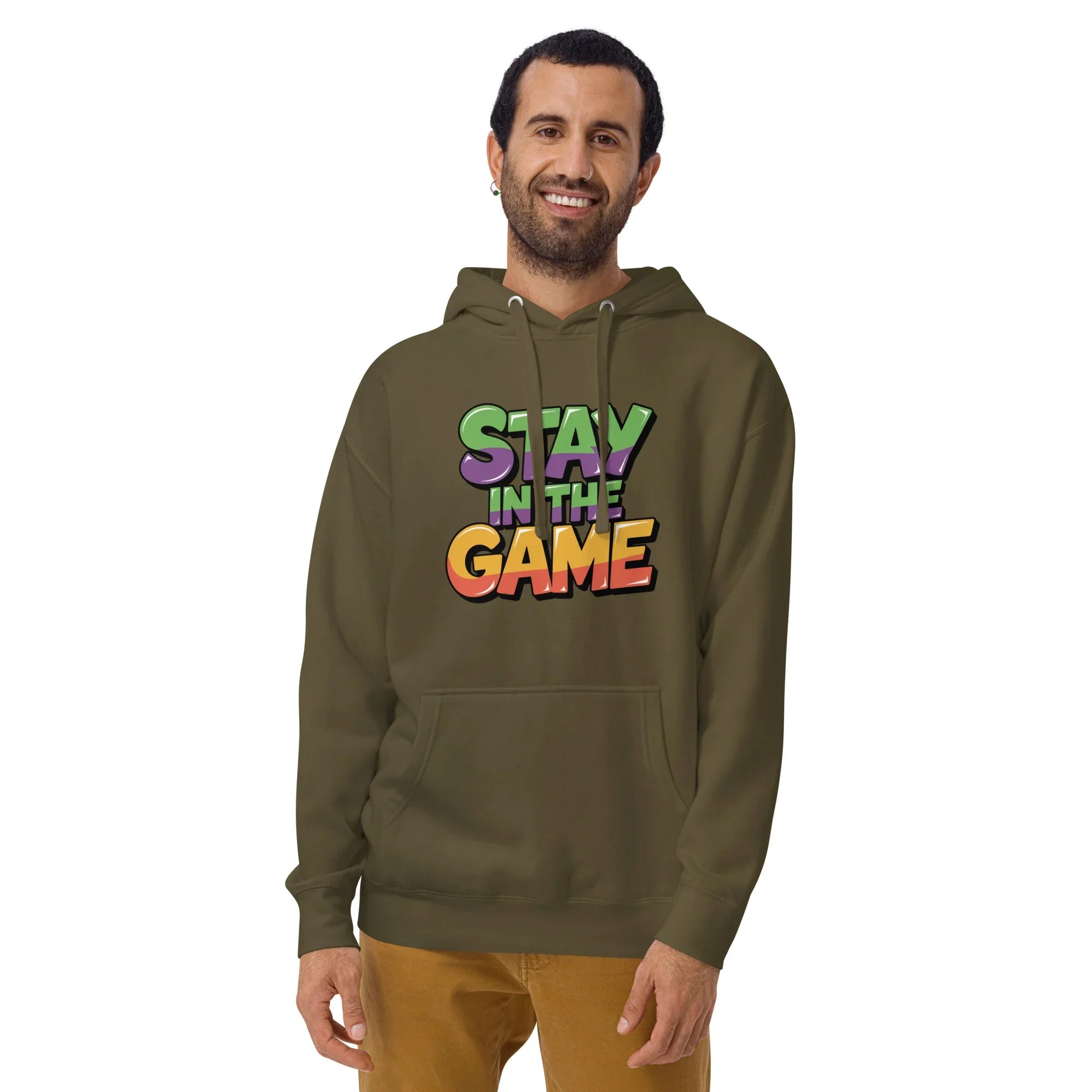 Stay in the Game Hoodie – Bold Motivational Gamer Style - RaZits