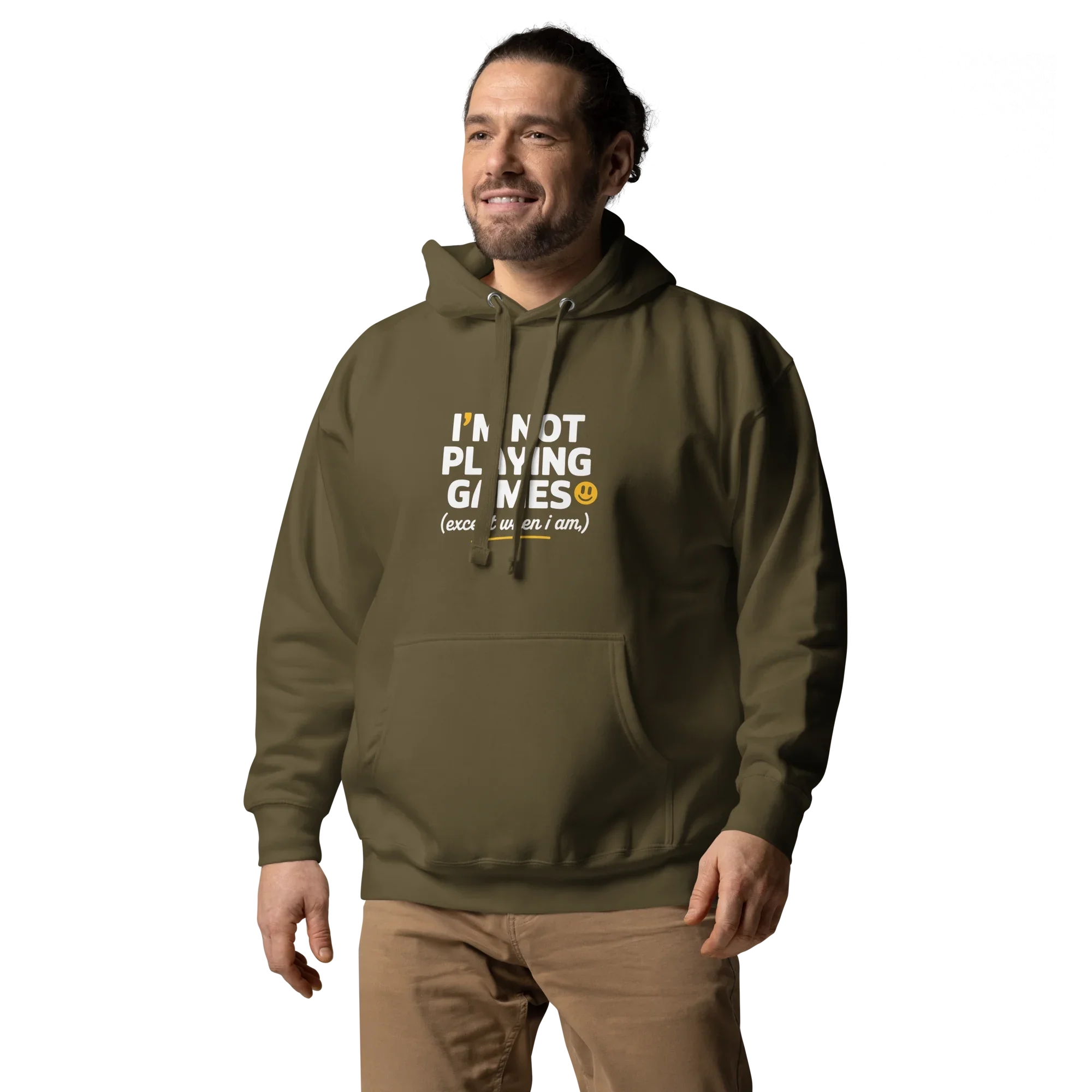 Not Playing Games Hoodie – Funny Gamer Mood Quote - RaZits