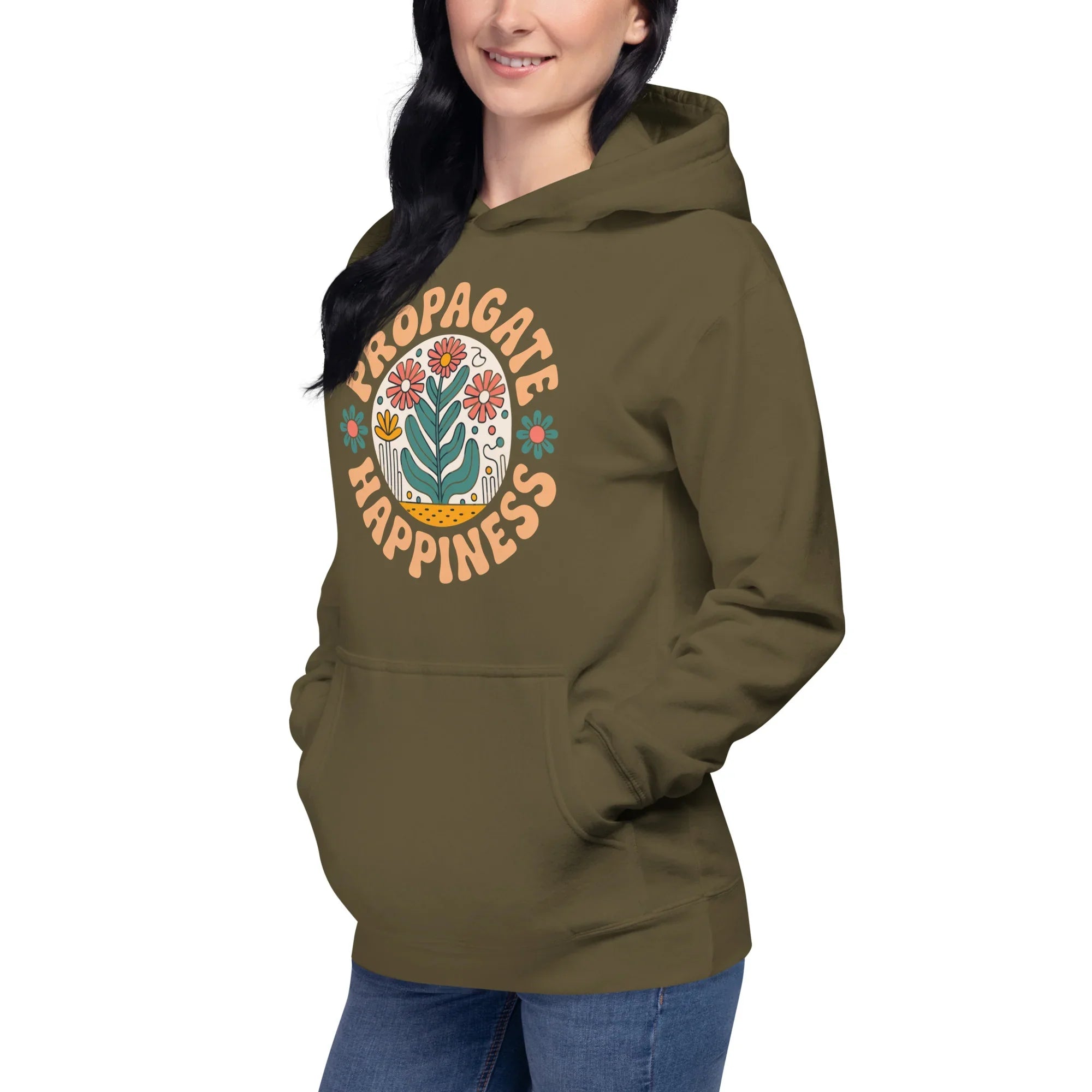 Plant Lover Hoodie – Propagate Happiness Graphic Pullover - RaZits