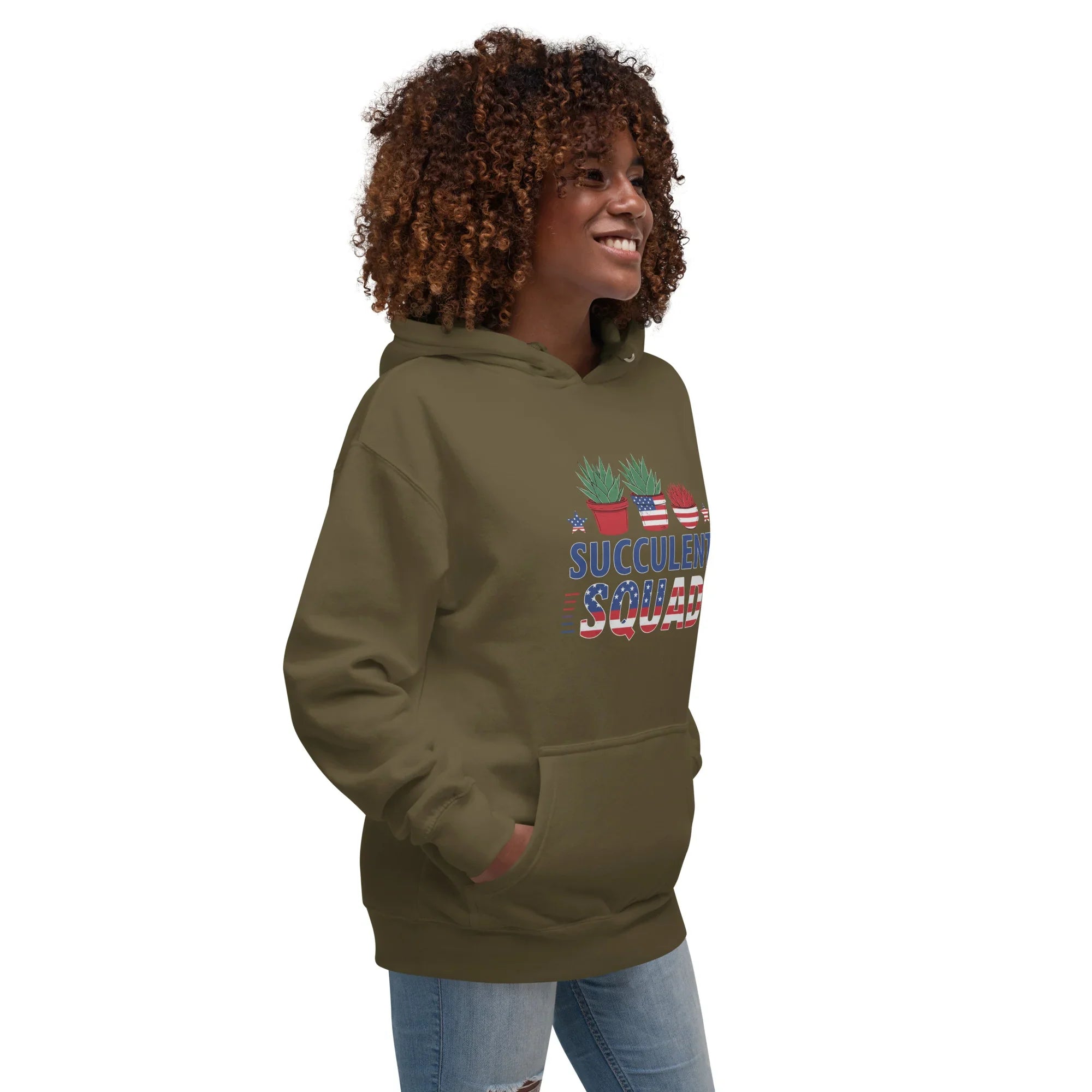 Succulent Hoodie – Succulent Squad Cute Plant Pullover - RaZits