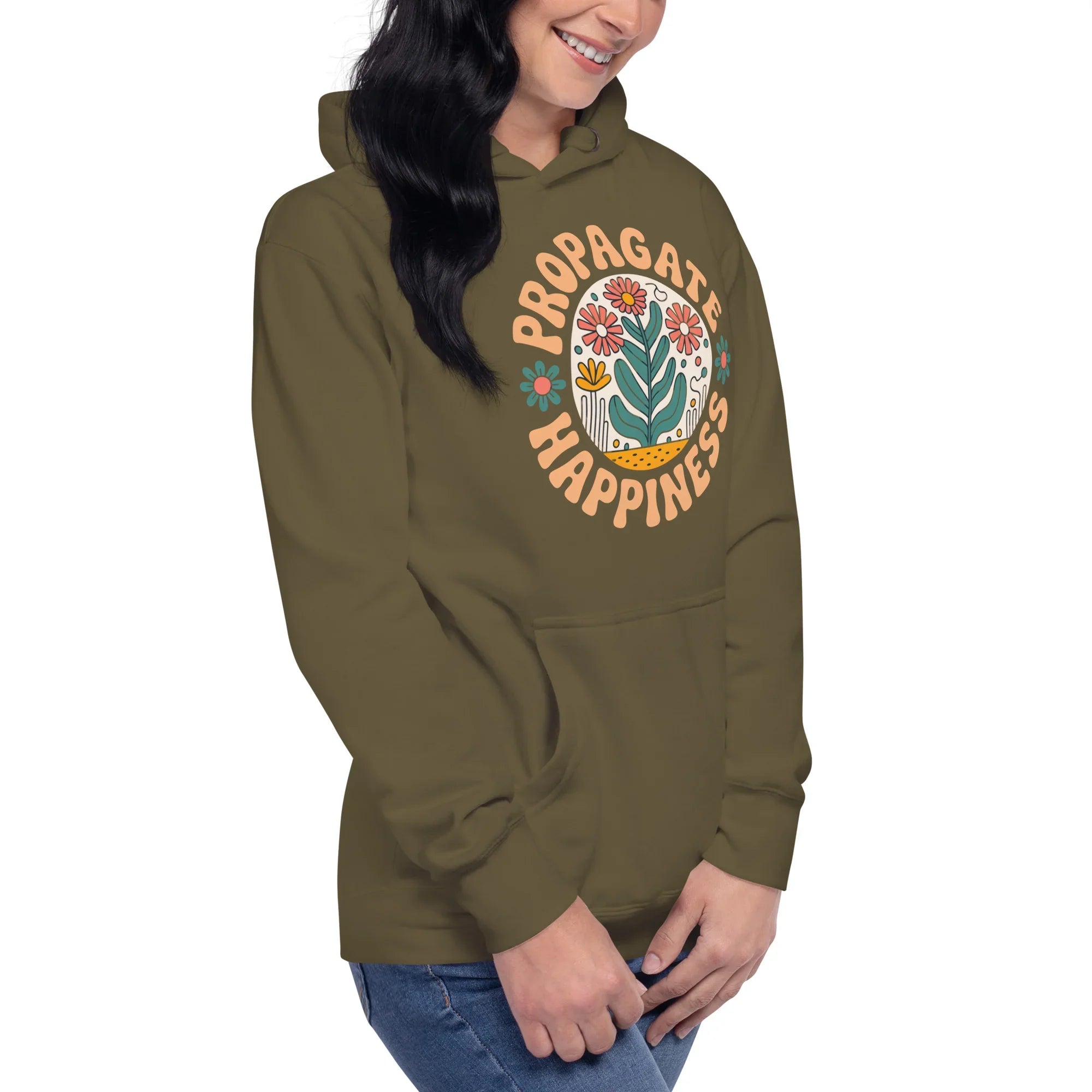 Plant Lover Hoodie – Propagate Happiness Graphic Pullover - RaZits