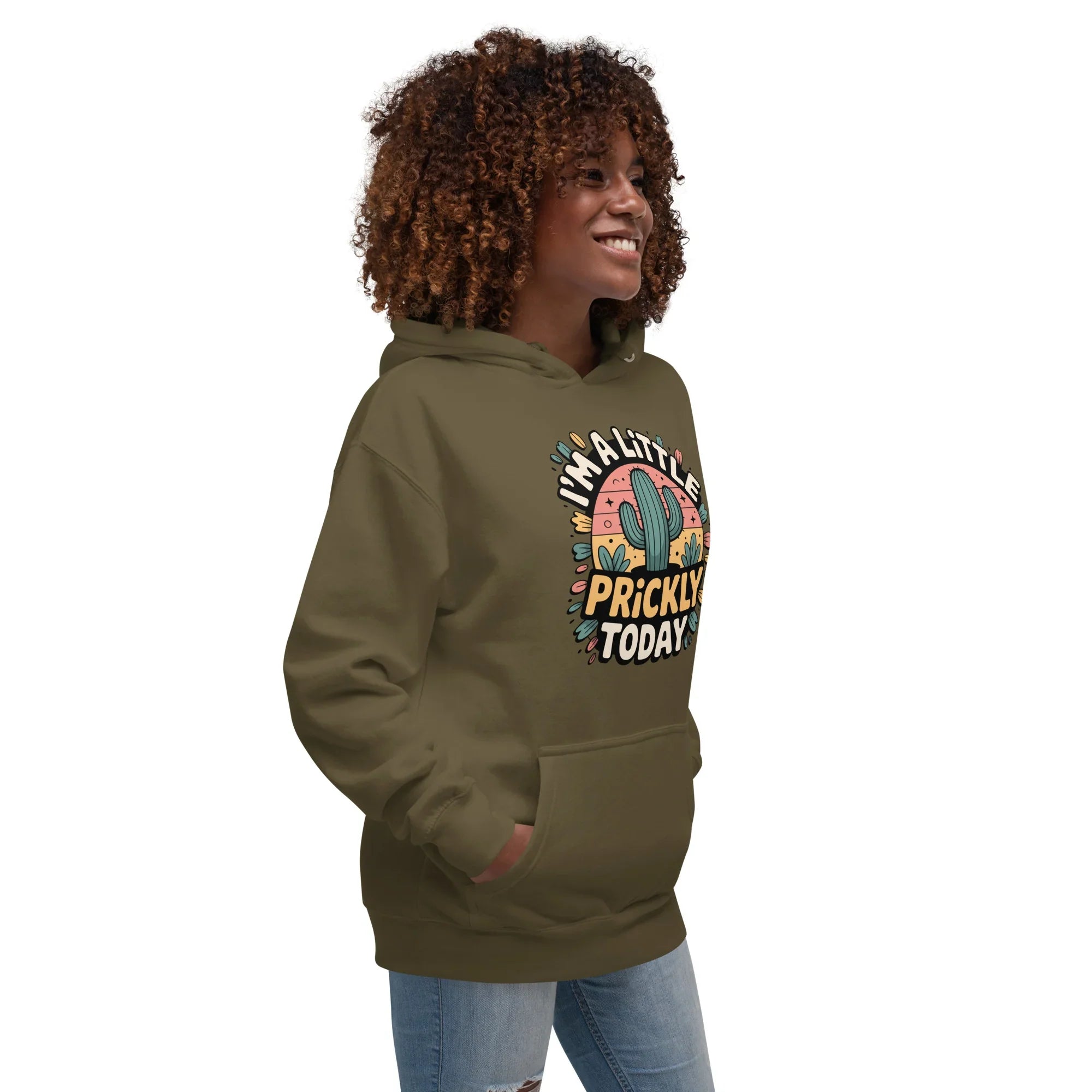 Cactus Hoodie – I’m A Little Prickly Today Funny Desert Pullover - RaZits