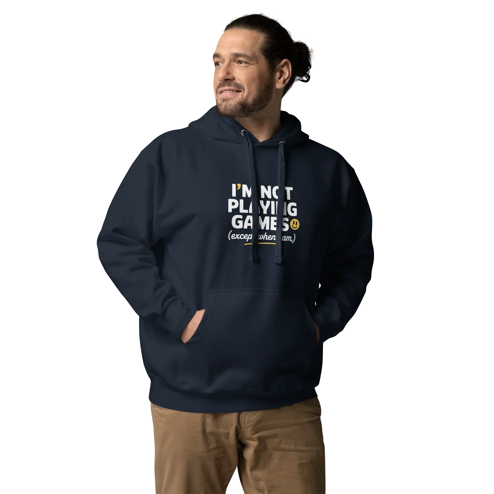 Not Playing Games Hoodie – Funny Gamer Mood Quote - RaZits