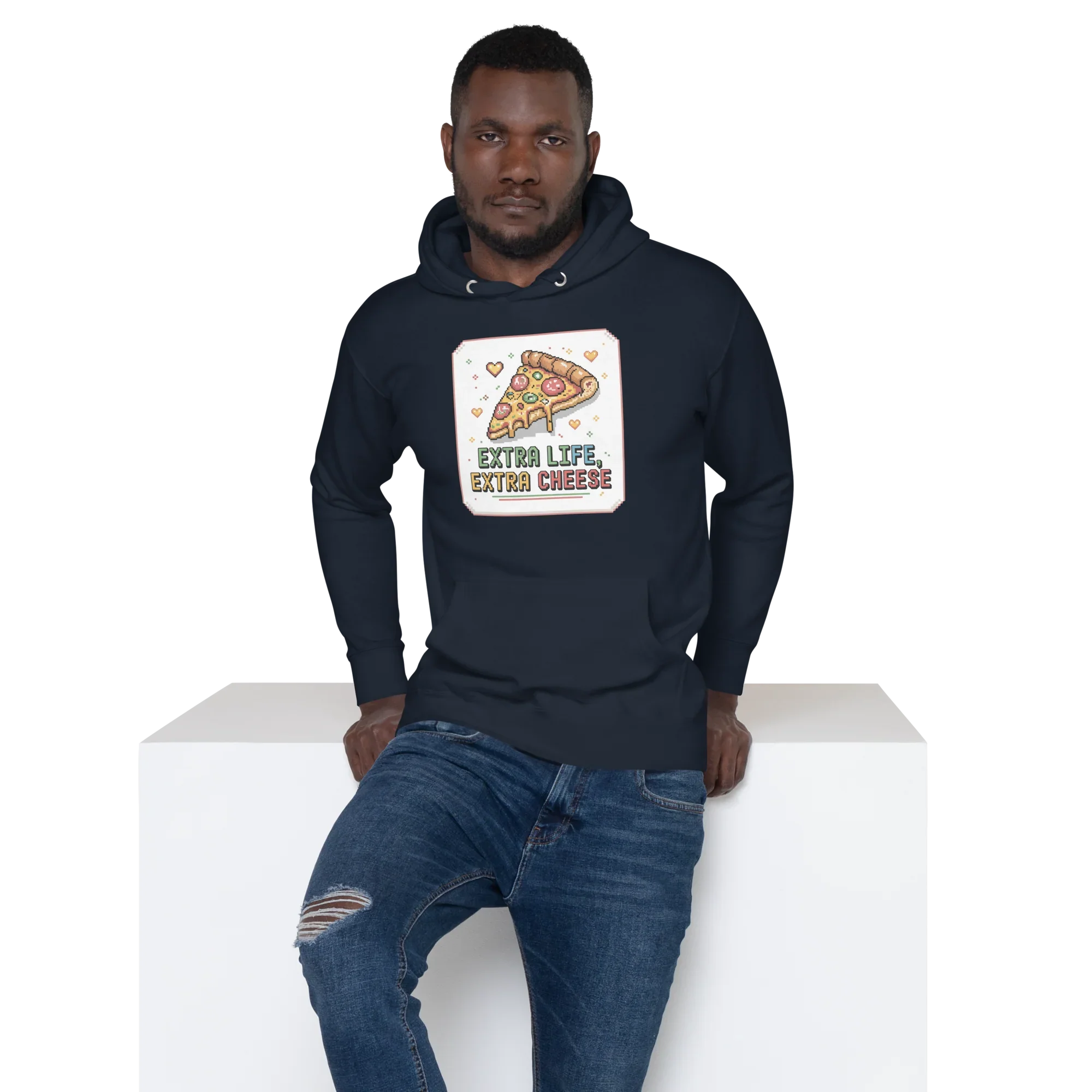 Extra Life Extra Cheese Hoodie – Pizza Gamer Style - RaZits