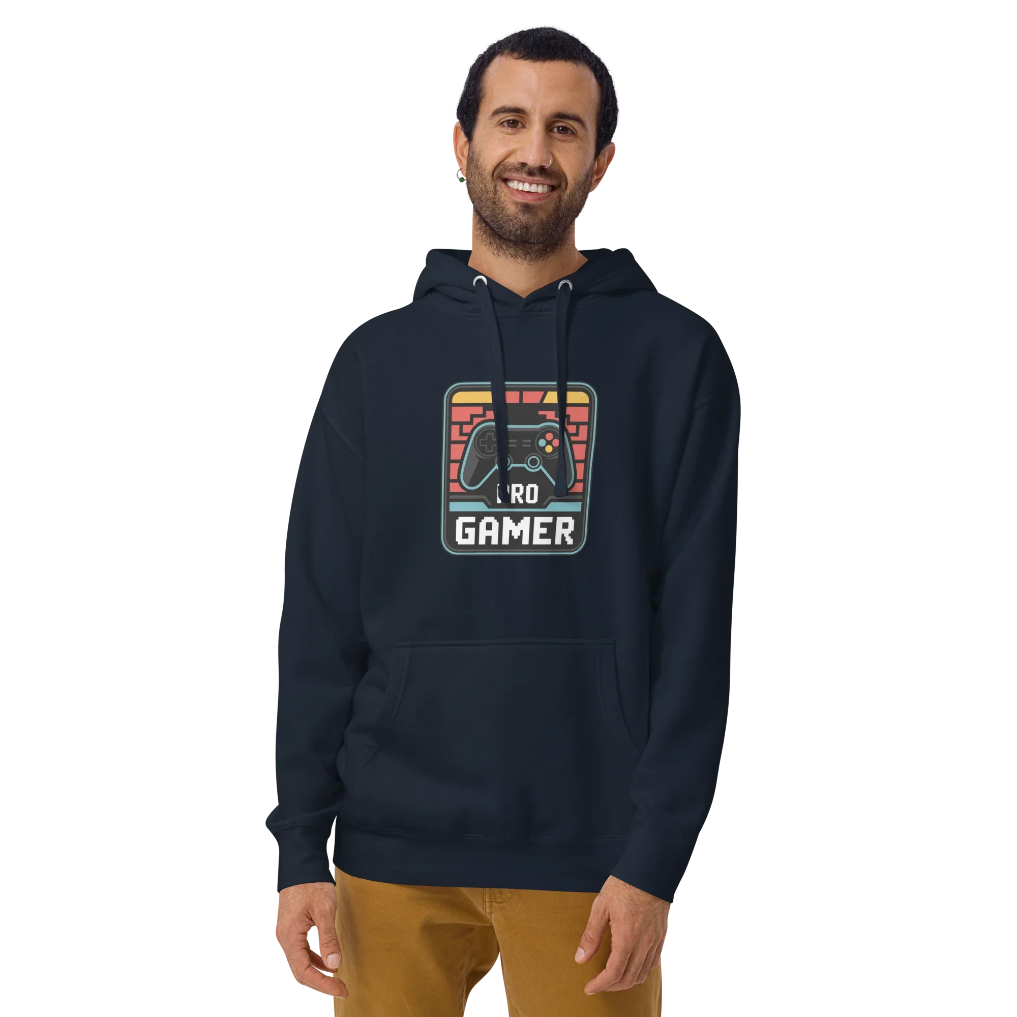 Pro Gamer Hoodie – Retro Pixel Art Game Controller Design - RaZits