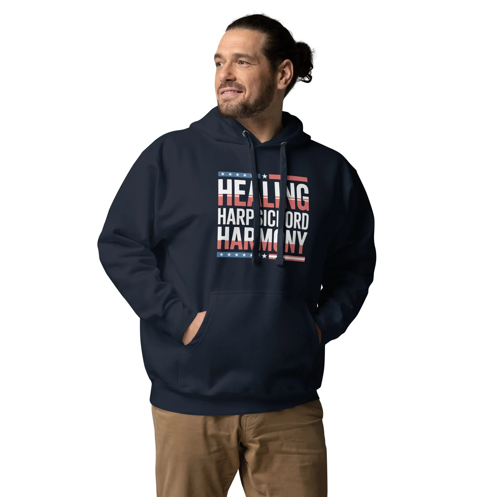 Healing Harpsichord Harmony Hoodie – Patriotic Classical Vibes - RaZits