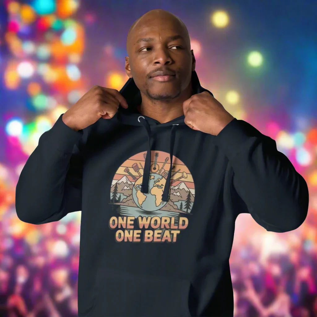 One World One Beat Hoodie – Global Music Vibes - RaZits