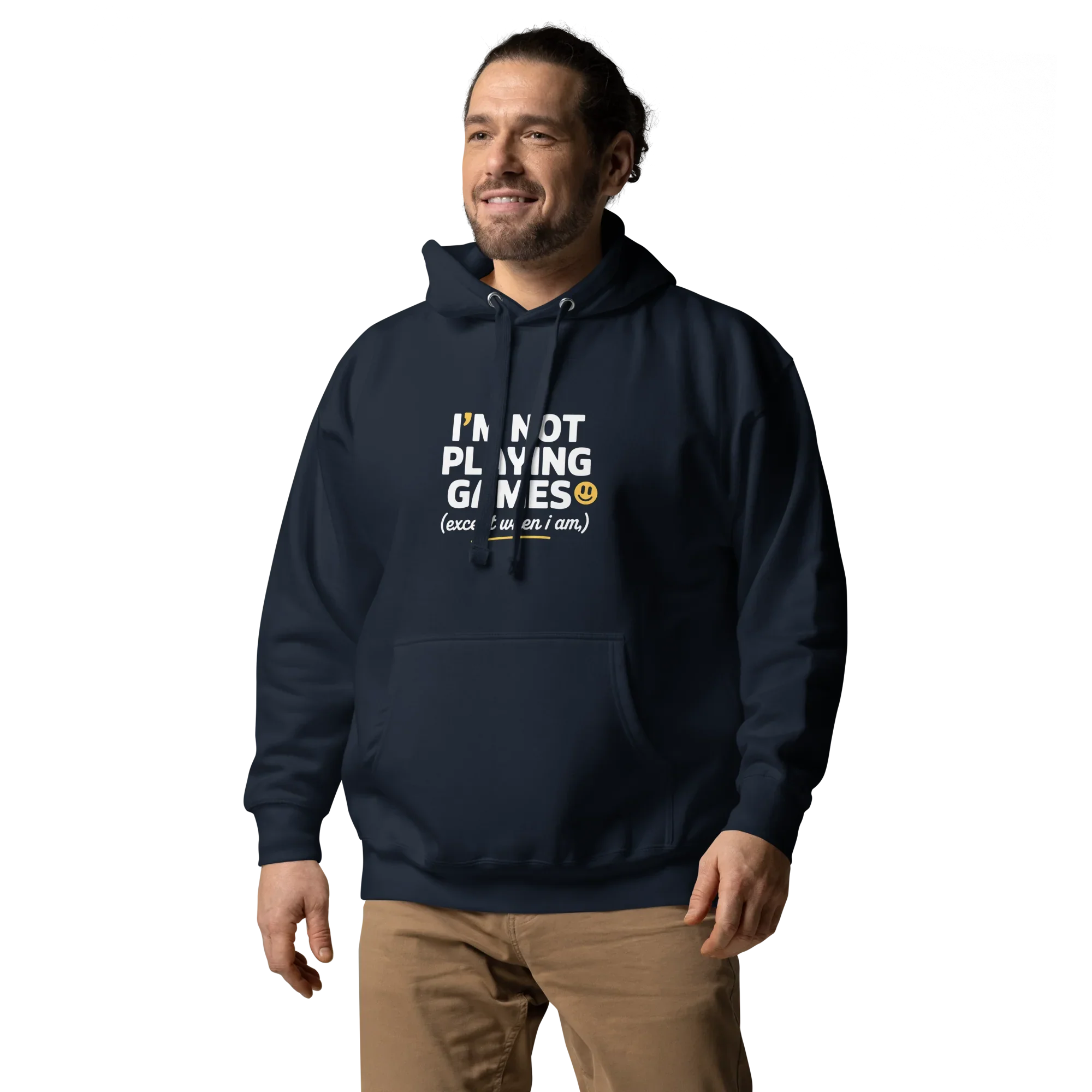 Not Playing Games Hoodie – Funny Gamer Mood Quote - RaZits