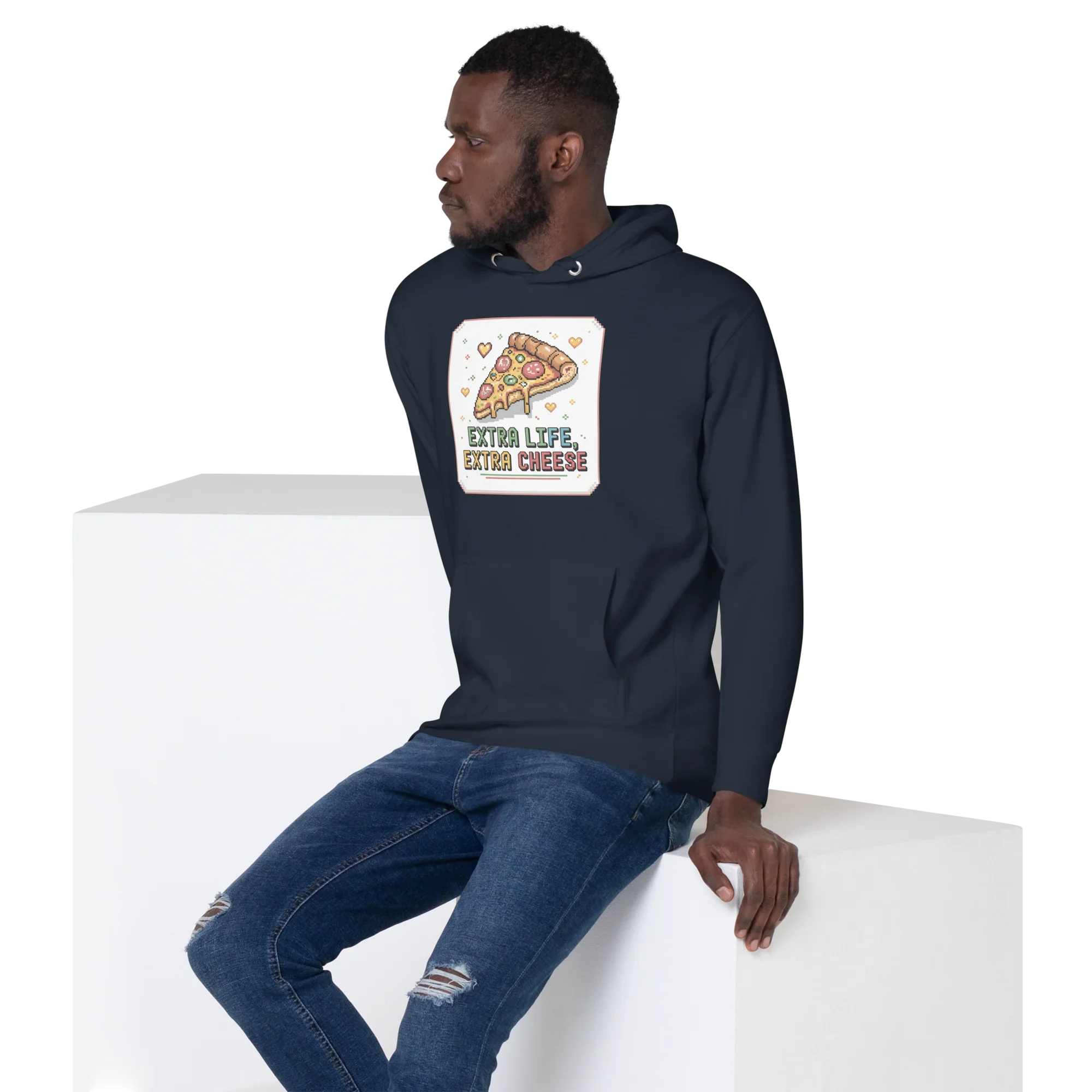 Extra Life Extra Cheese Hoodie – Pizza Gamer Style - RaZits