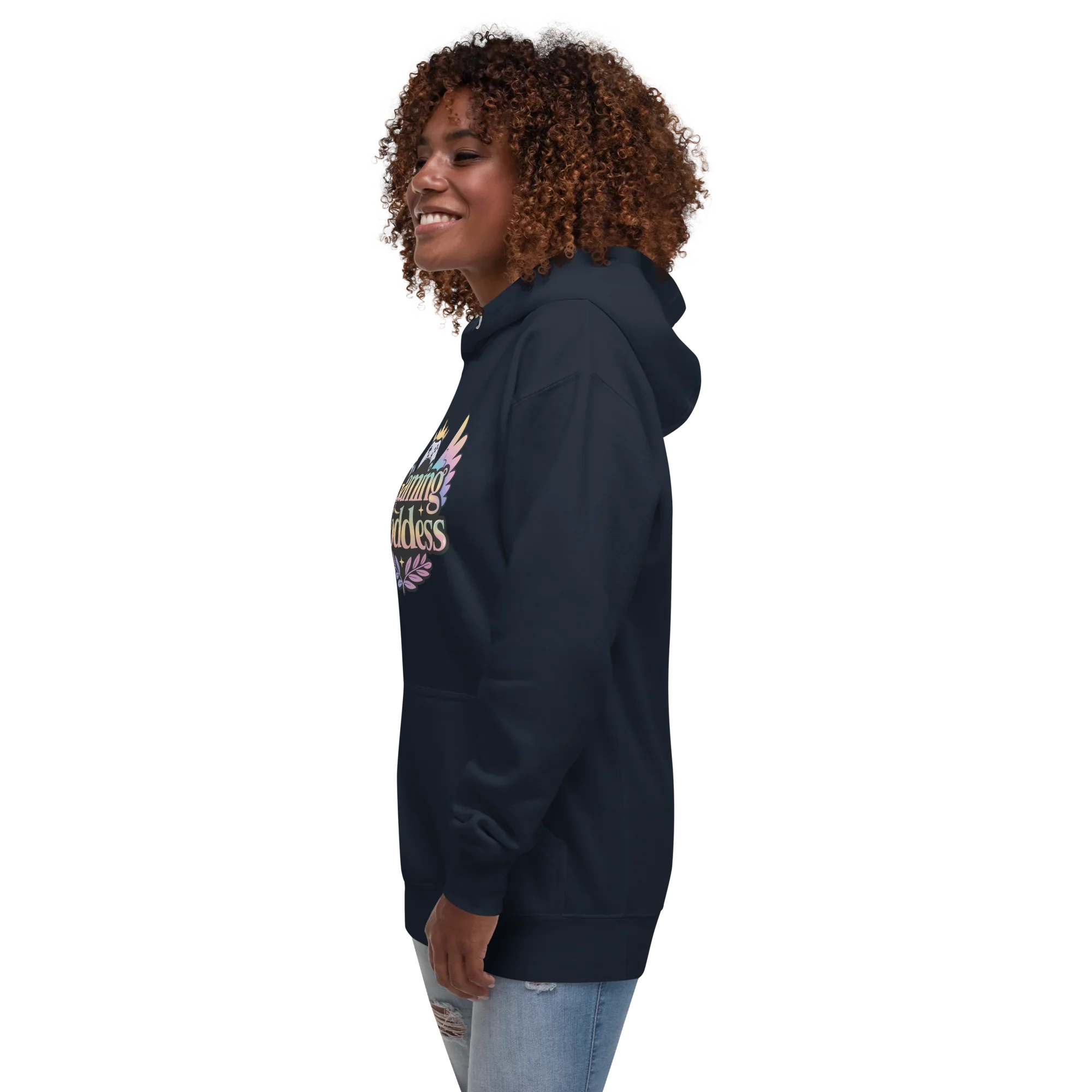 Gaming Goddess Hoodie – Pastel Wings & Crown Design for Women - RaZits