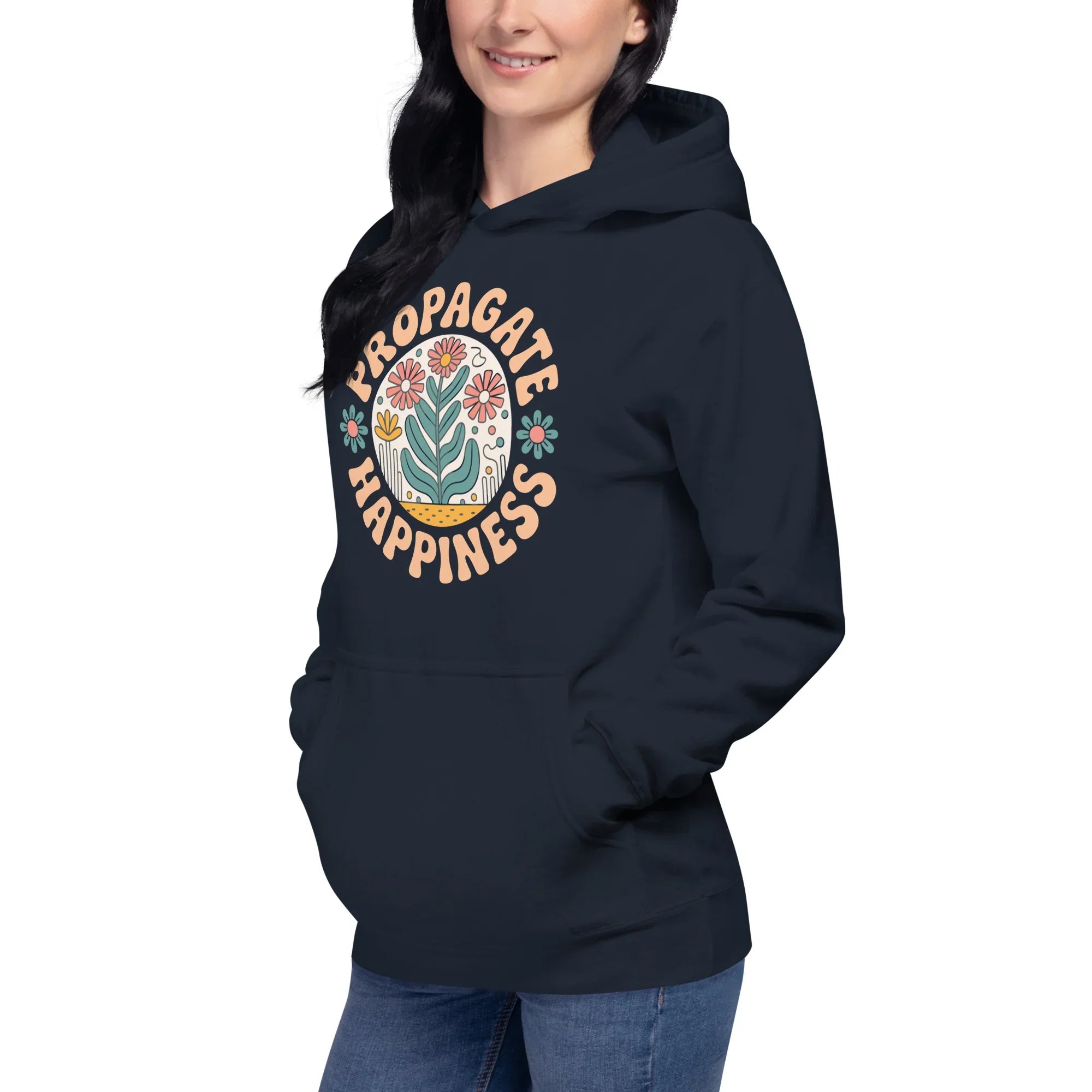 Plant Lover Hoodie – Propagate Happiness Graphic Pullover - RaZits