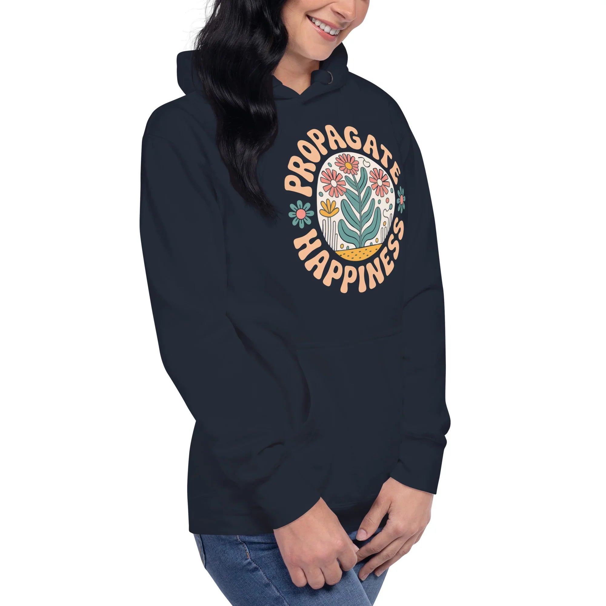 Plant Lover Hoodie – Propagate Happiness Graphic Pullover - RaZits