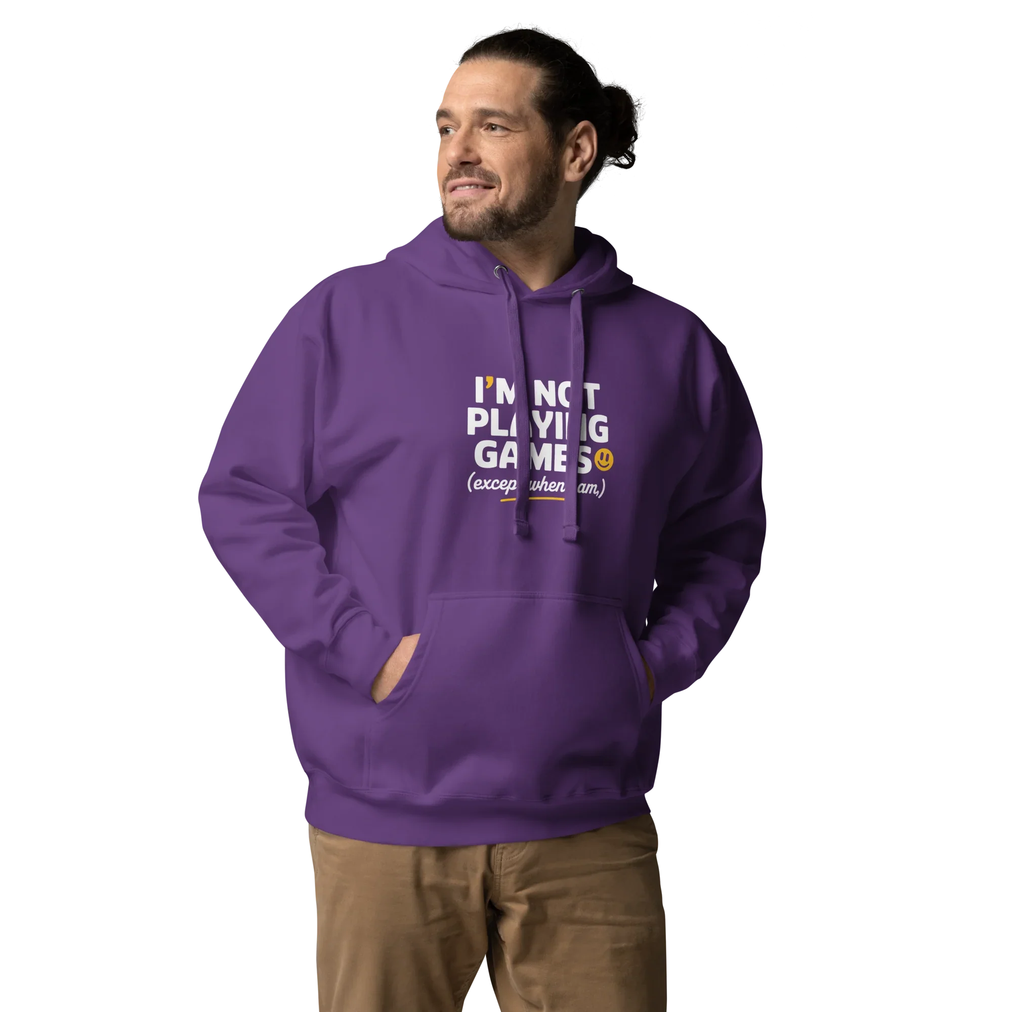 Not Playing Games Hoodie – Funny Gamer Mood Quote - RaZits