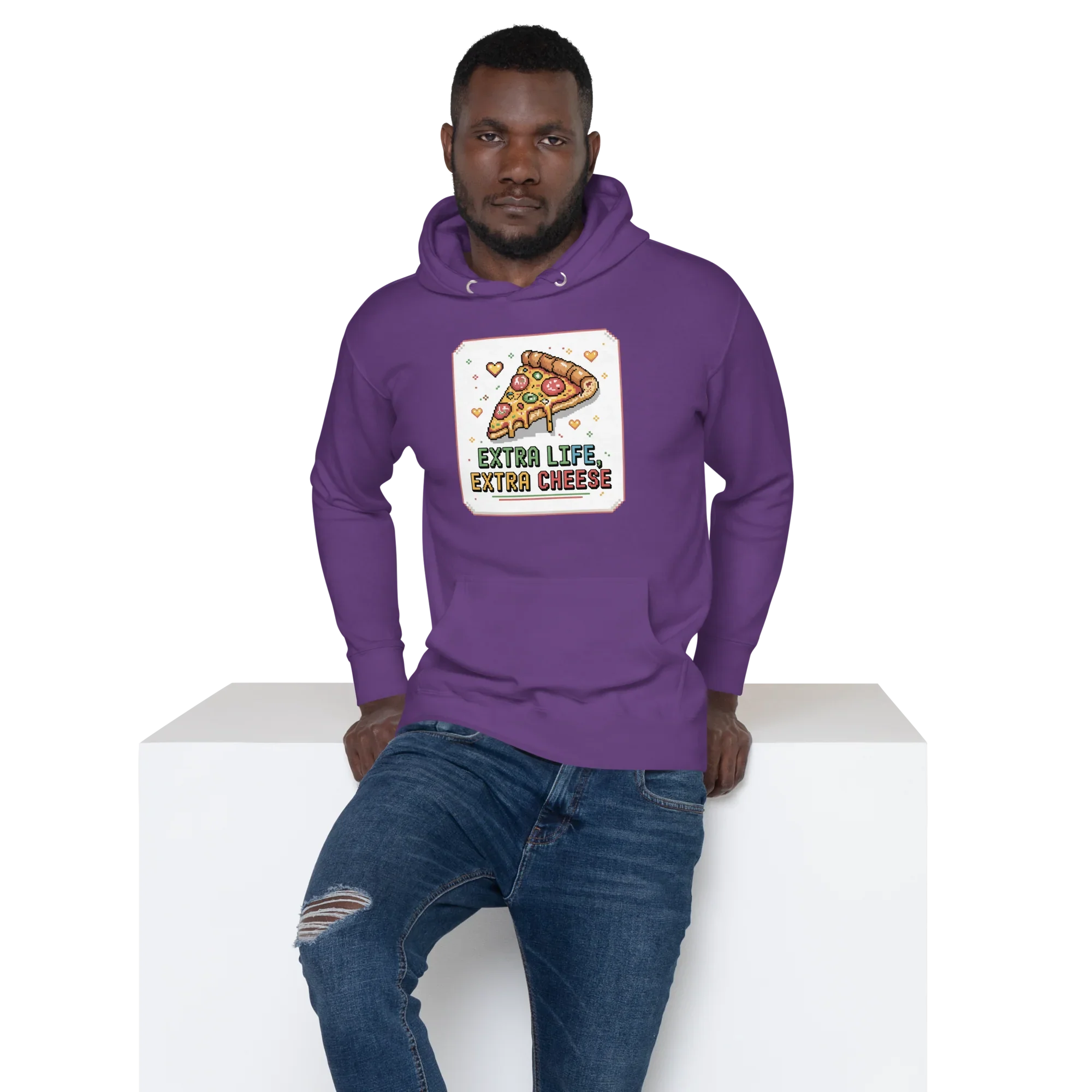 Extra Life Extra Cheese Hoodie – Pizza Gamer Style - RaZits