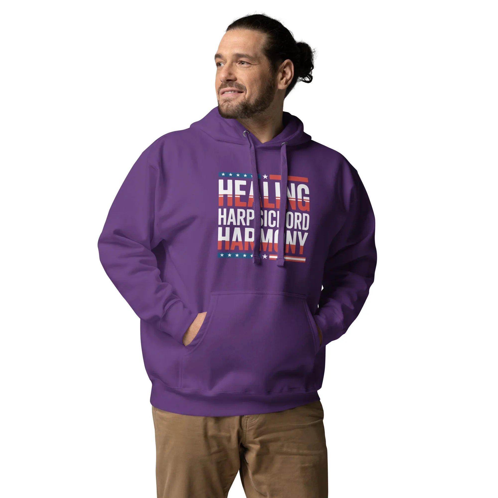 Healing Harpsichord Harmony Hoodie – Patriotic Classical Vibes - RaZits
