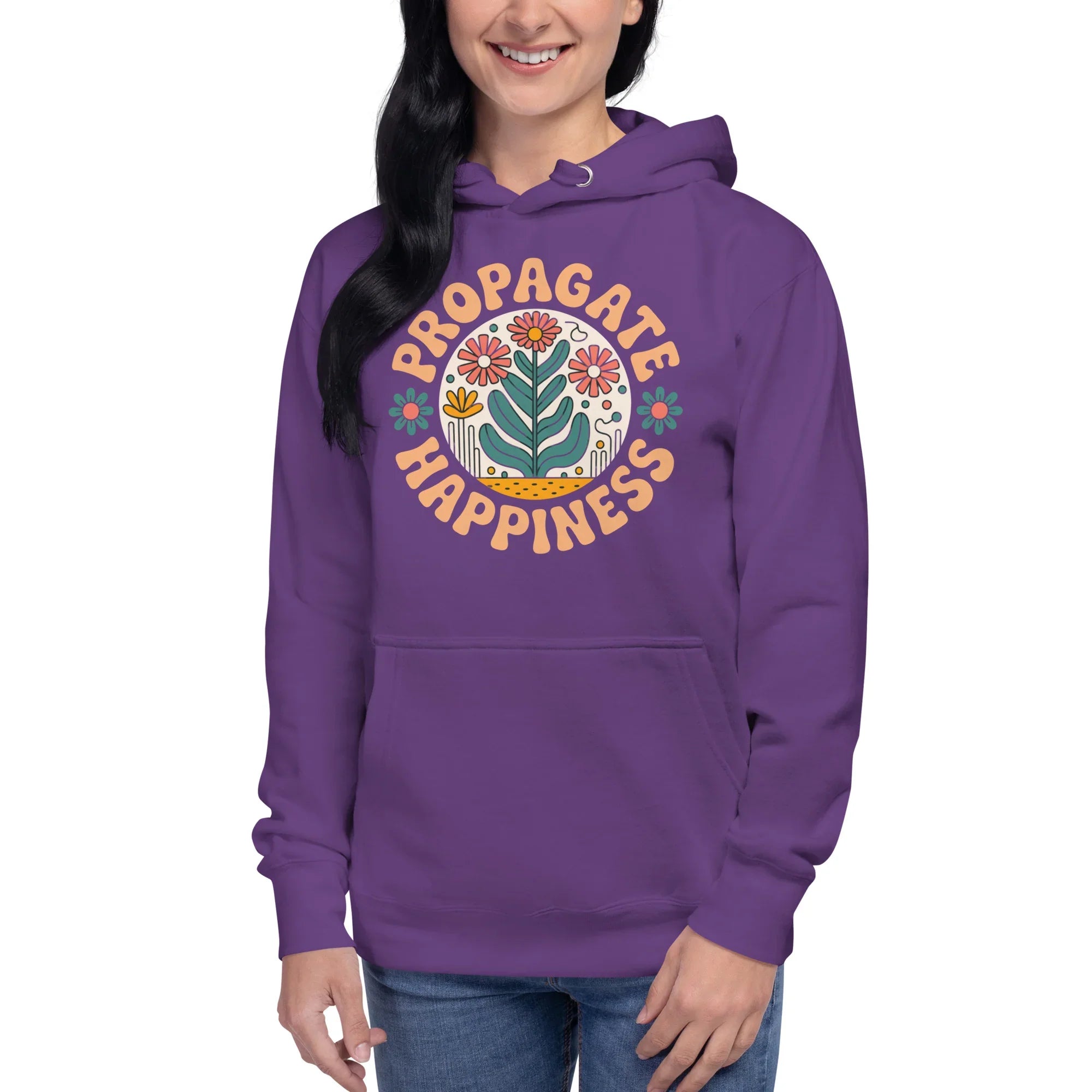 Plant Lover Hoodie – Propagate Happiness Graphic Pullover - RaZits
