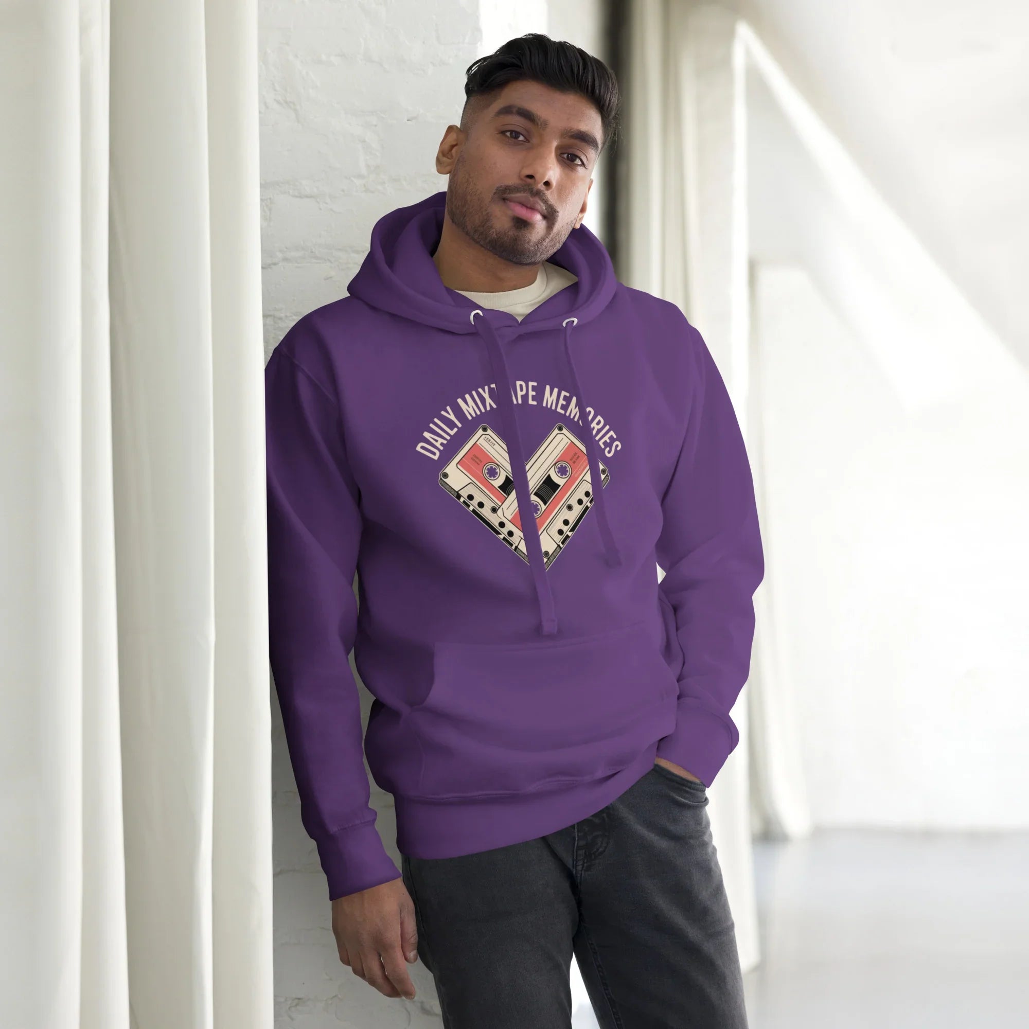 Mixtape Memories Hoodie – Retro Cassette Heart Throwback - RaZits