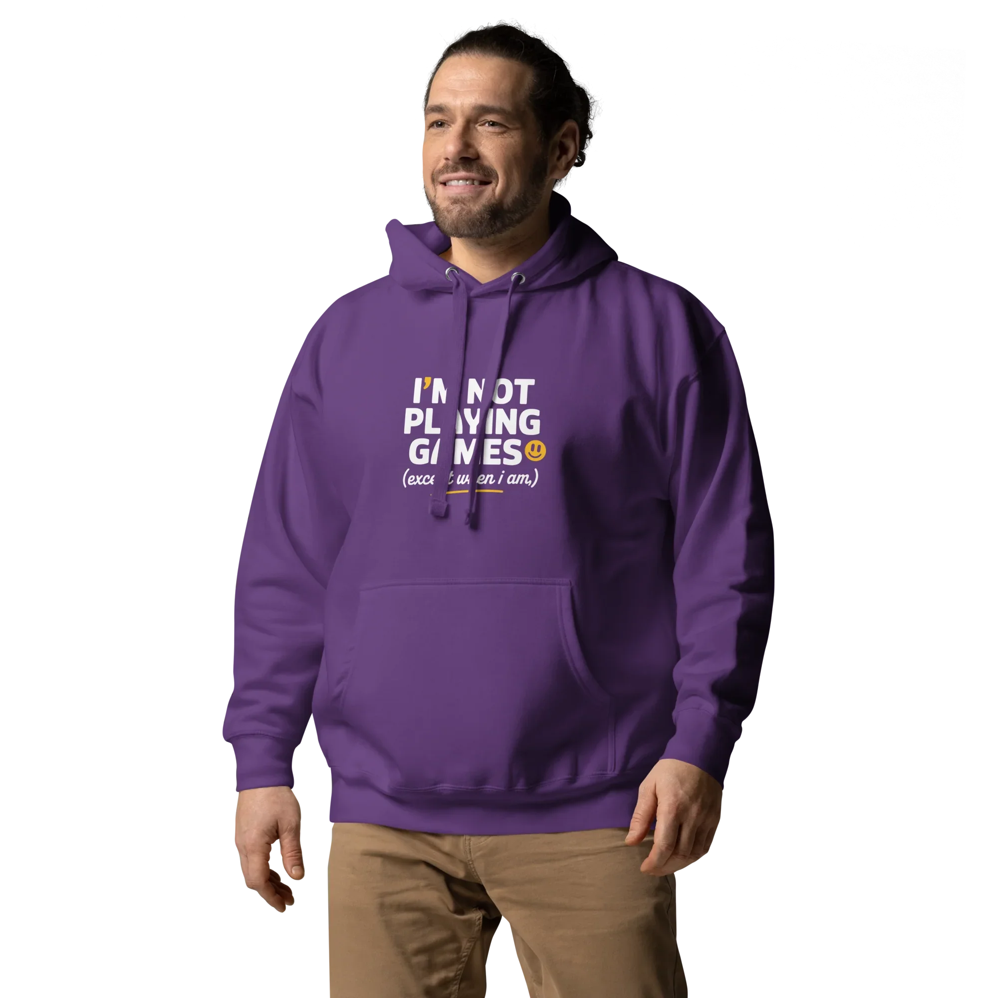 Not Playing Games Hoodie – Funny Gamer Mood Quote - RaZits