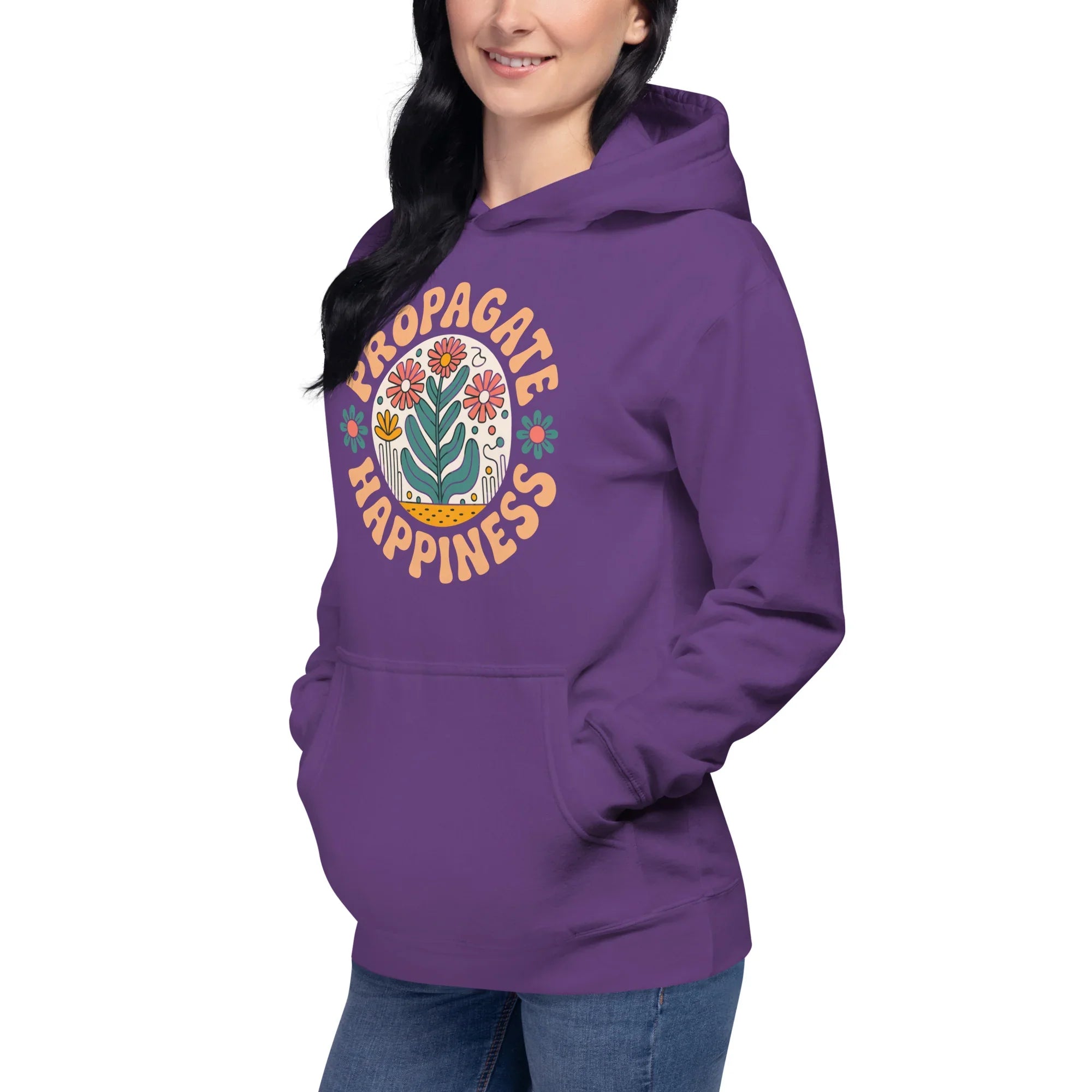 Plant Lover Hoodie – Propagate Happiness Graphic Pullover - RaZits