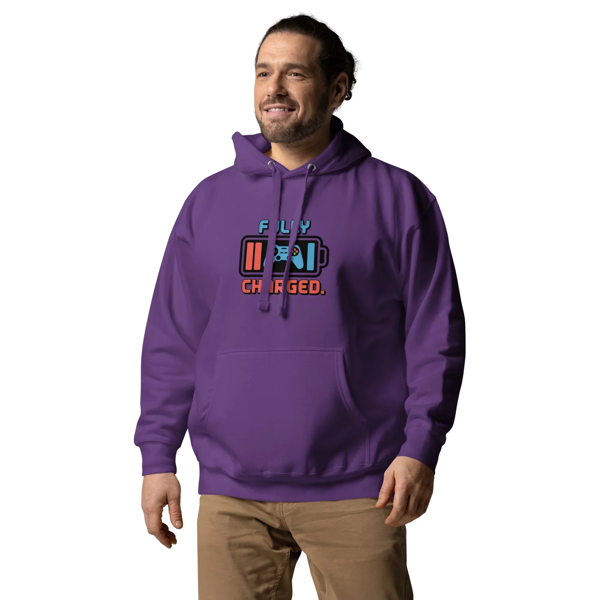 Fully Charged Hoodie – Gaming Controller Battery Design - RaZits
