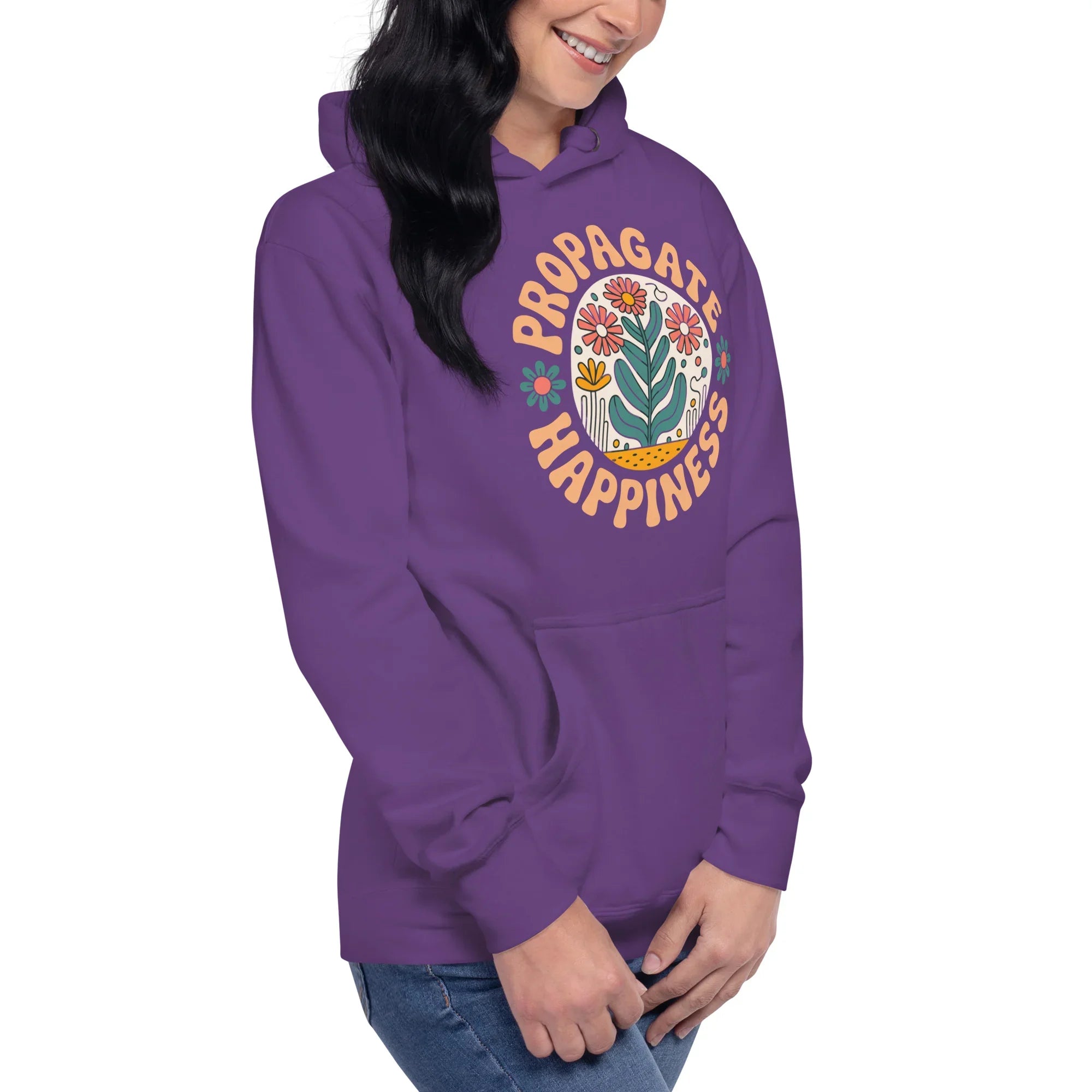 Plant Lover Hoodie – Propagate Happiness Graphic Pullover - RaZits