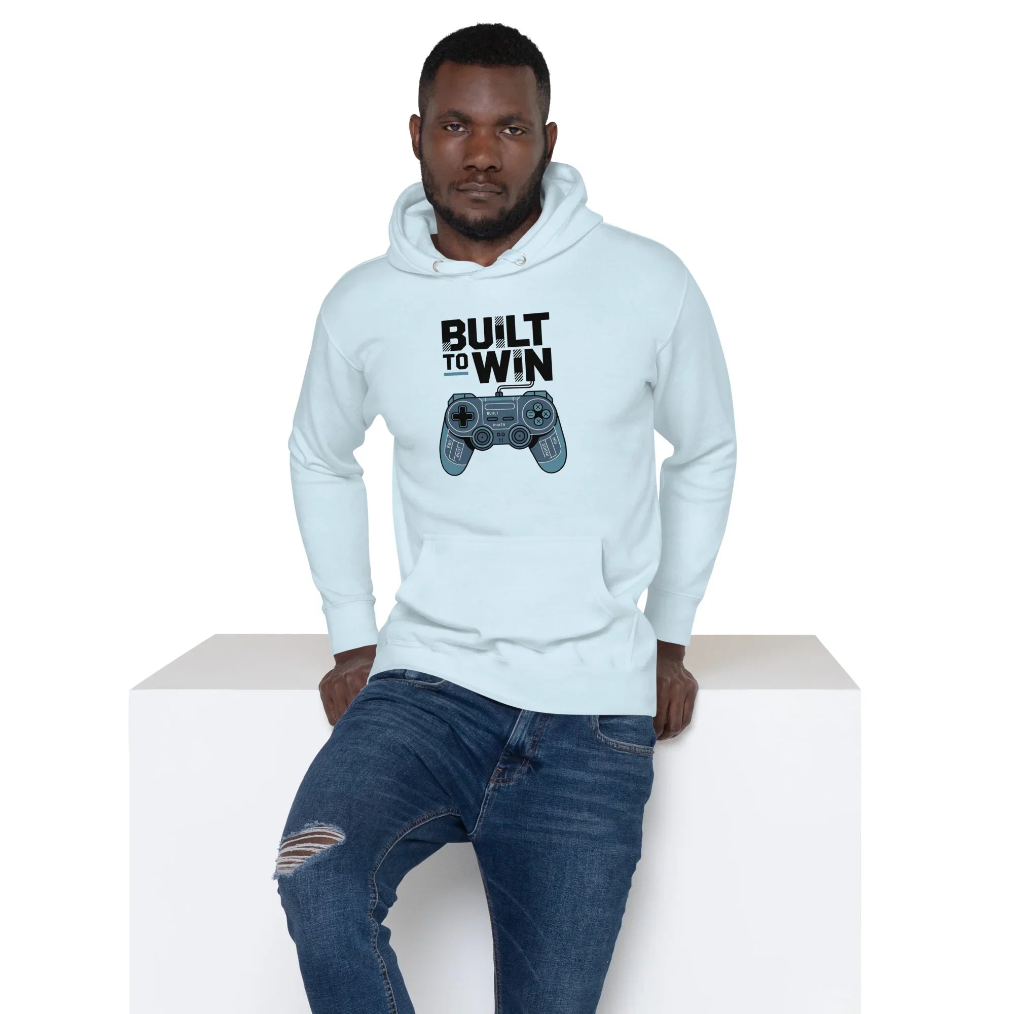 Built to Win Hoodie – Retro Gamer Controller Design - RaZits