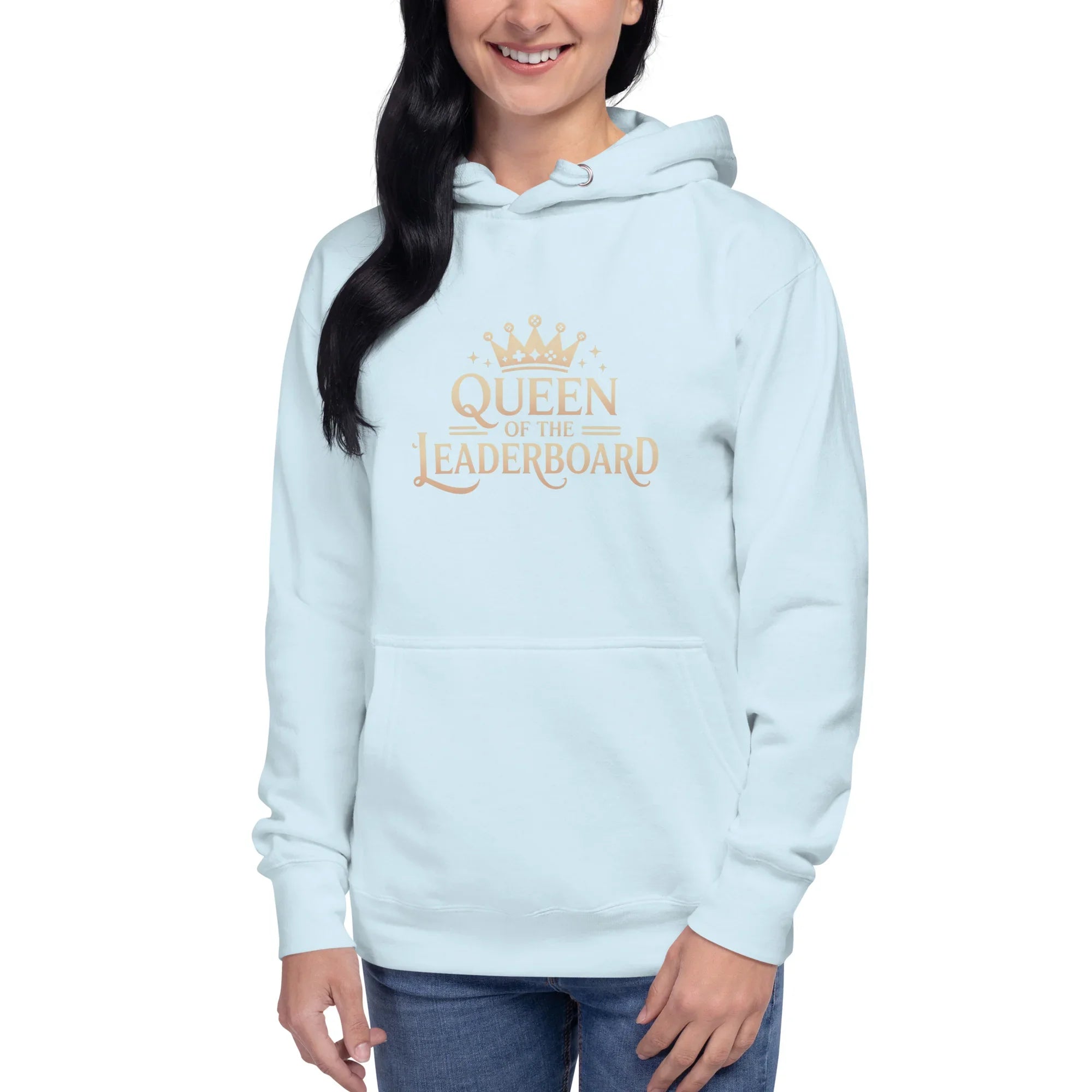 Queen of the Leaderboard Hoodie – Gamer Girl Crown Design - RaZits