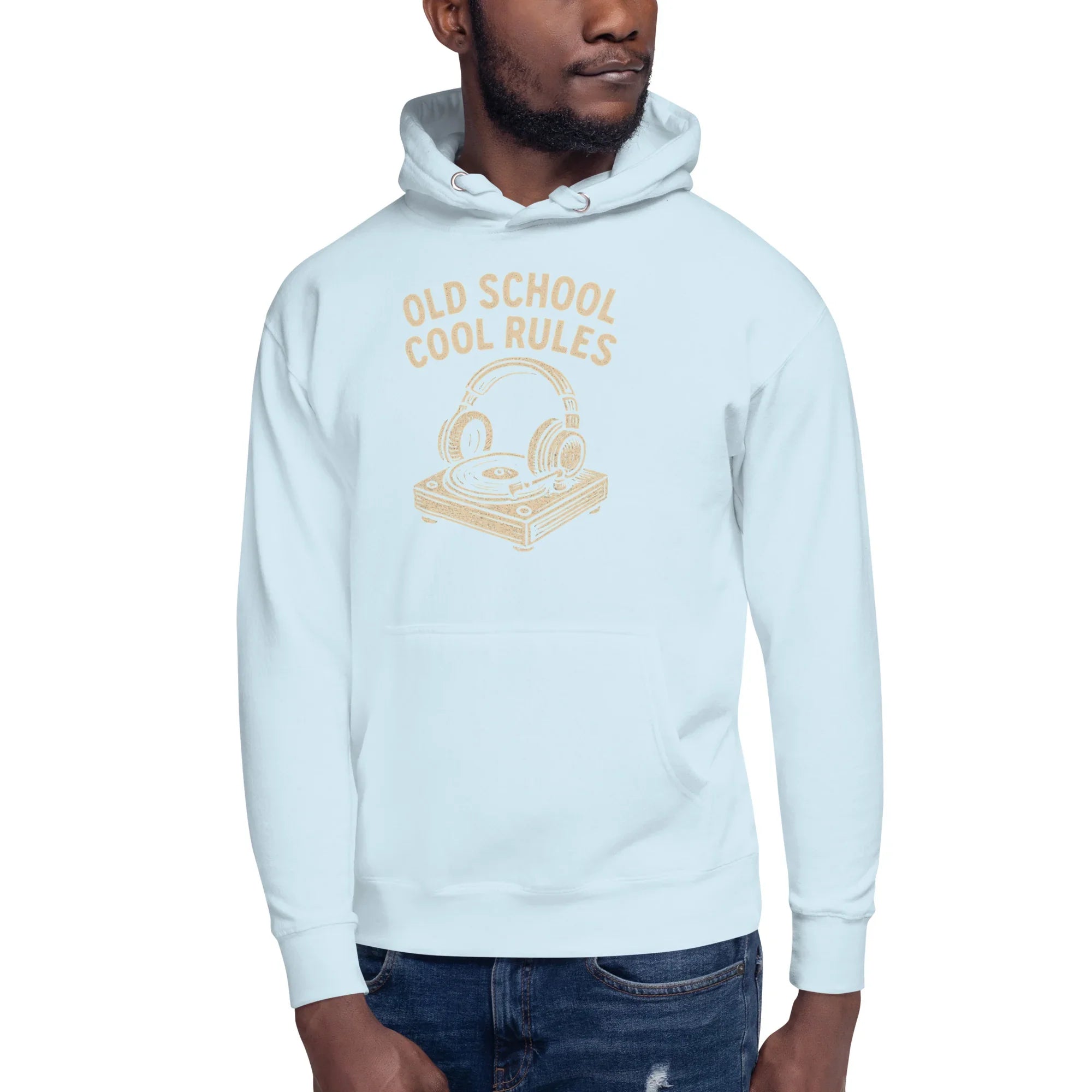 Old School Cool Rules Hoodie – Vintage Turntable Chillwear - RaZits
