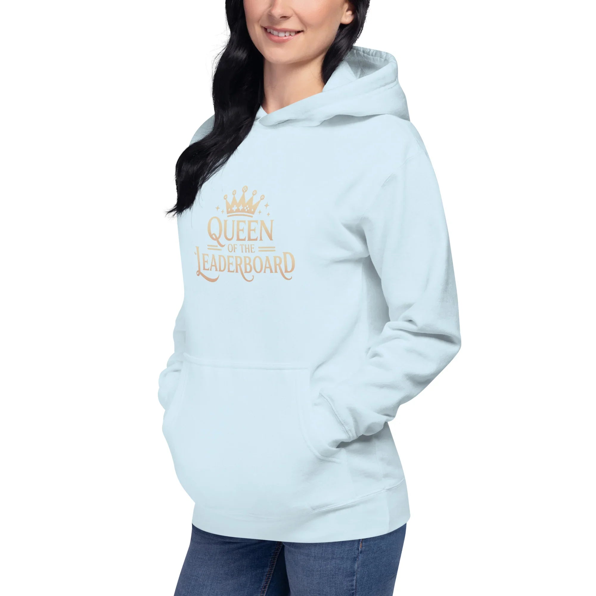 Queen of the Leaderboard Hoodie – Gamer Girl Crown Design - RaZits