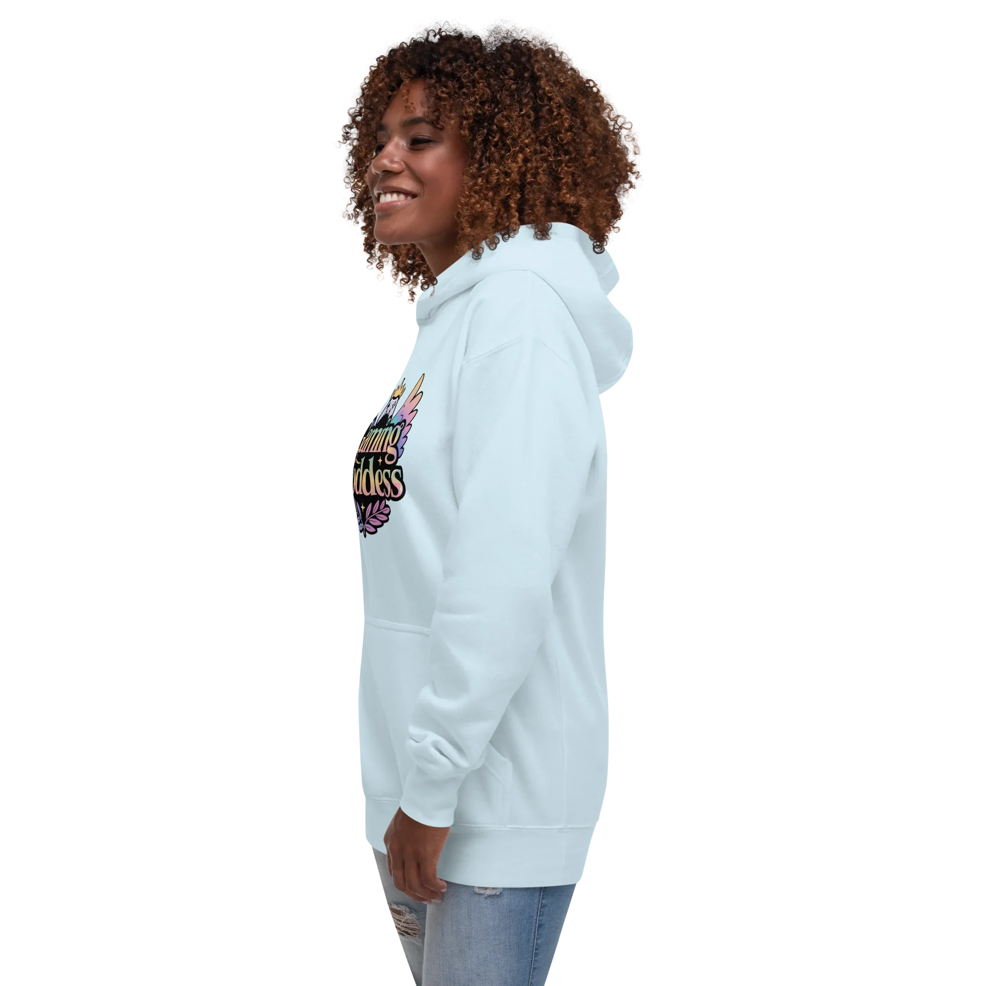 Gaming Goddess Hoodie – Pastel Wings & Crown Design for Women - RaZits