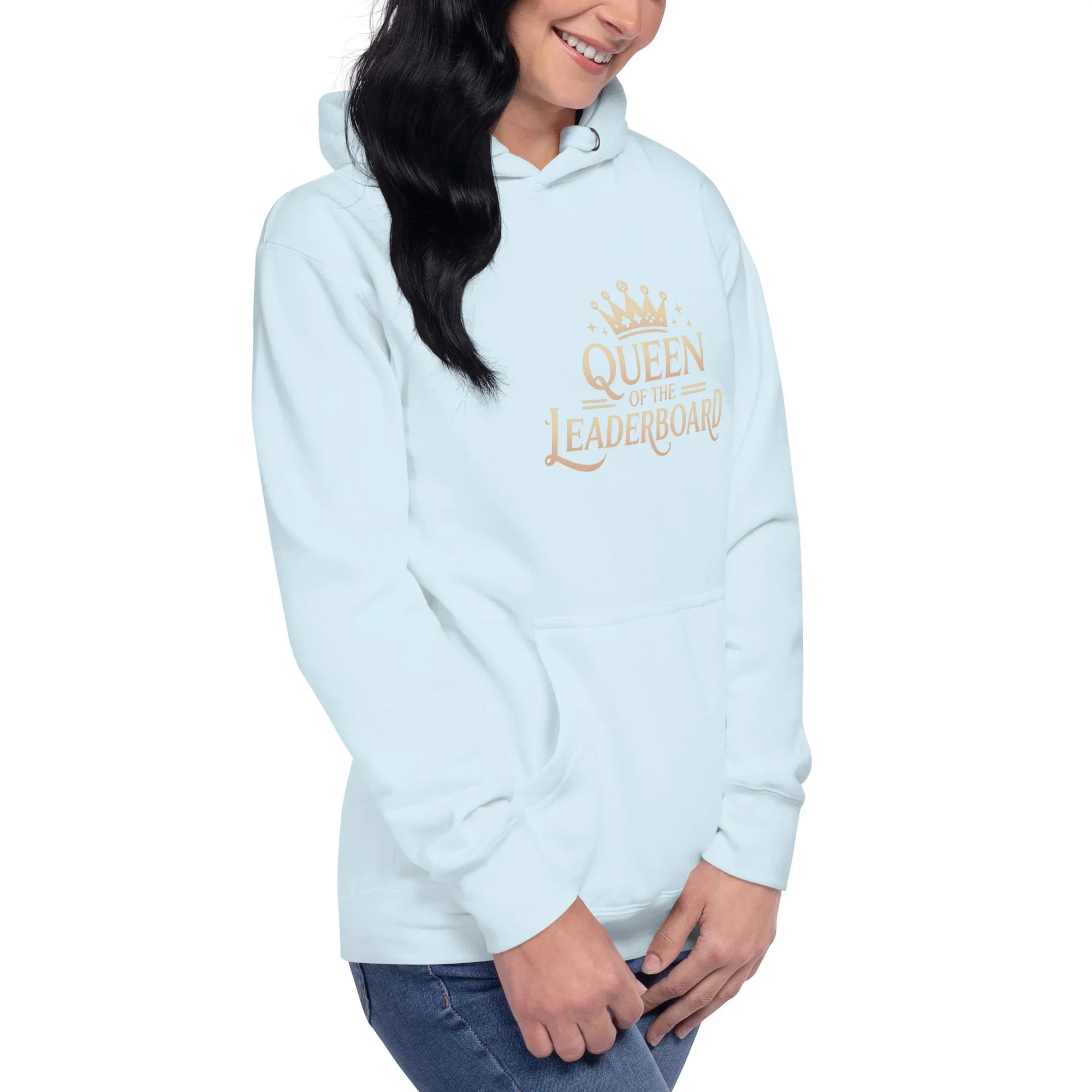 Queen of the Leaderboard Hoodie – Gamer Girl Crown Design - RaZits