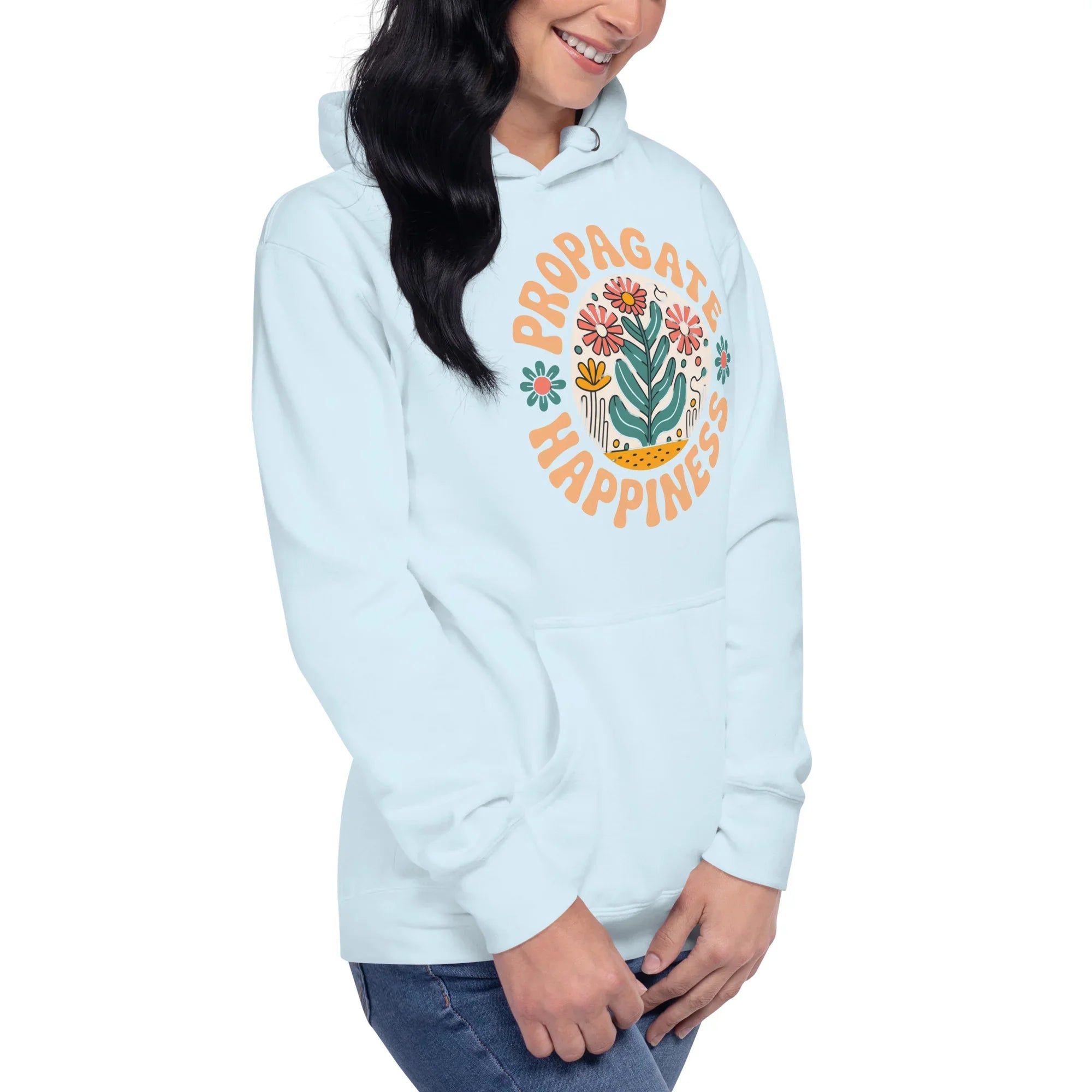 Plant Lover Hoodie – Propagate Happiness Graphic Pullover - RaZits