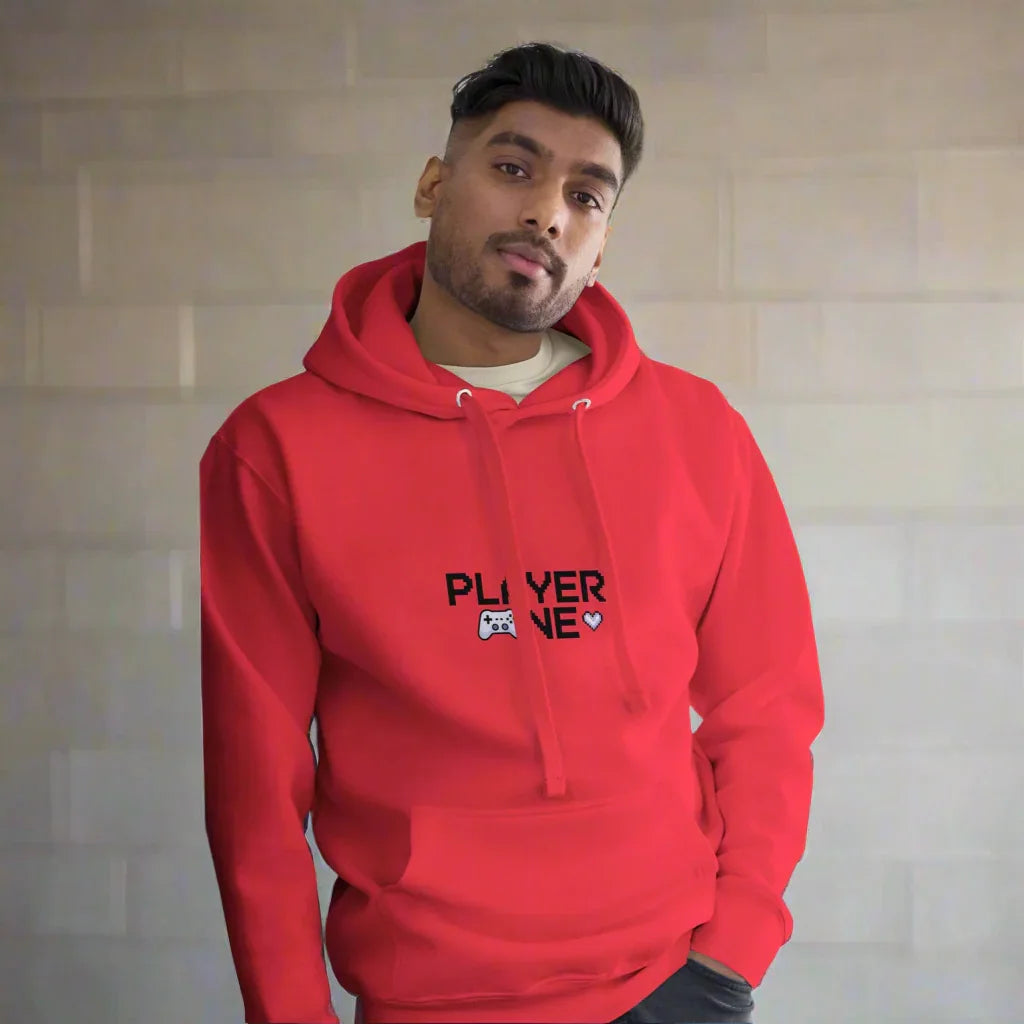 Player One Hoodie – Pixel Gaming Love Design - RaZits