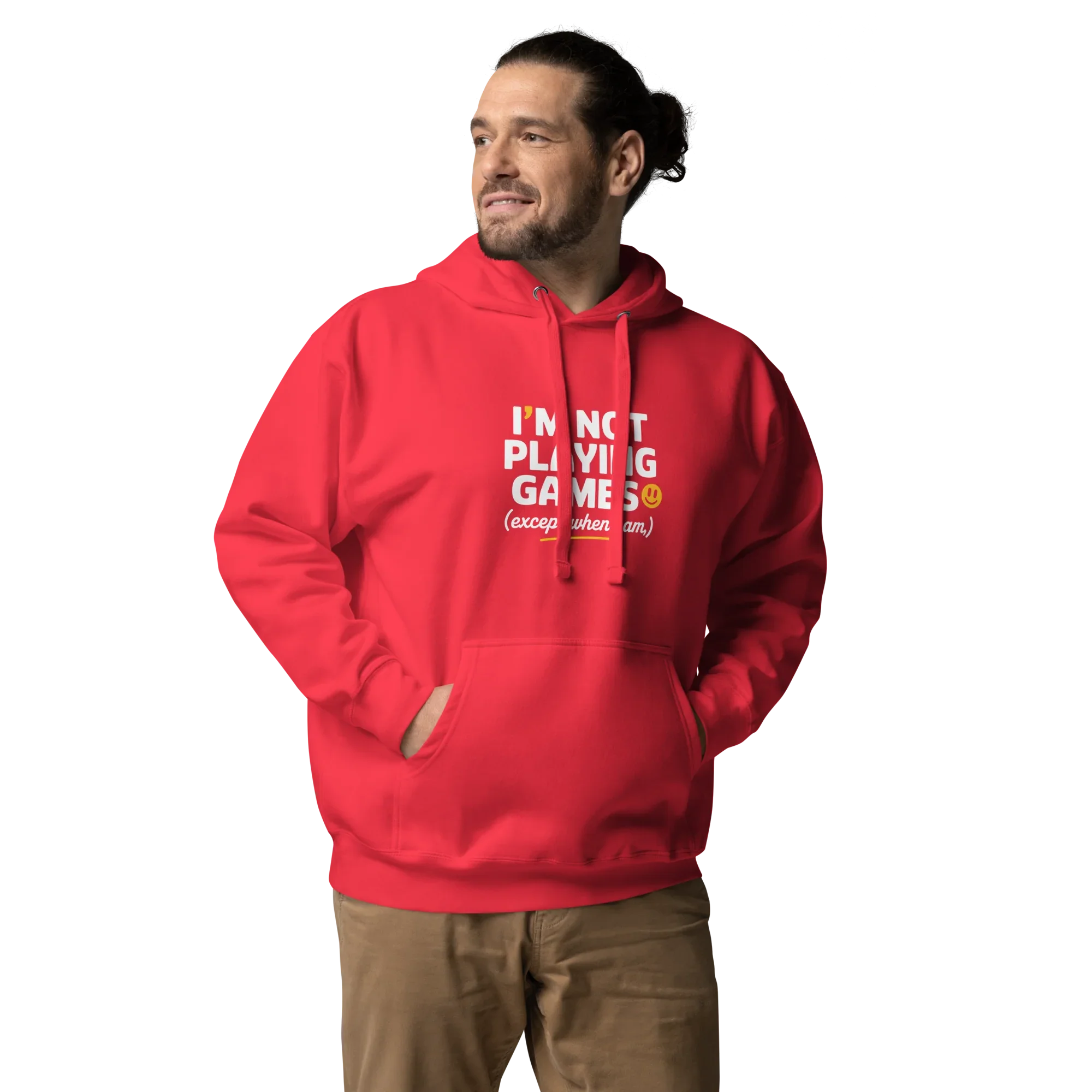 Not Playing Games Hoodie – Funny Gamer Mood Quote - RaZits
