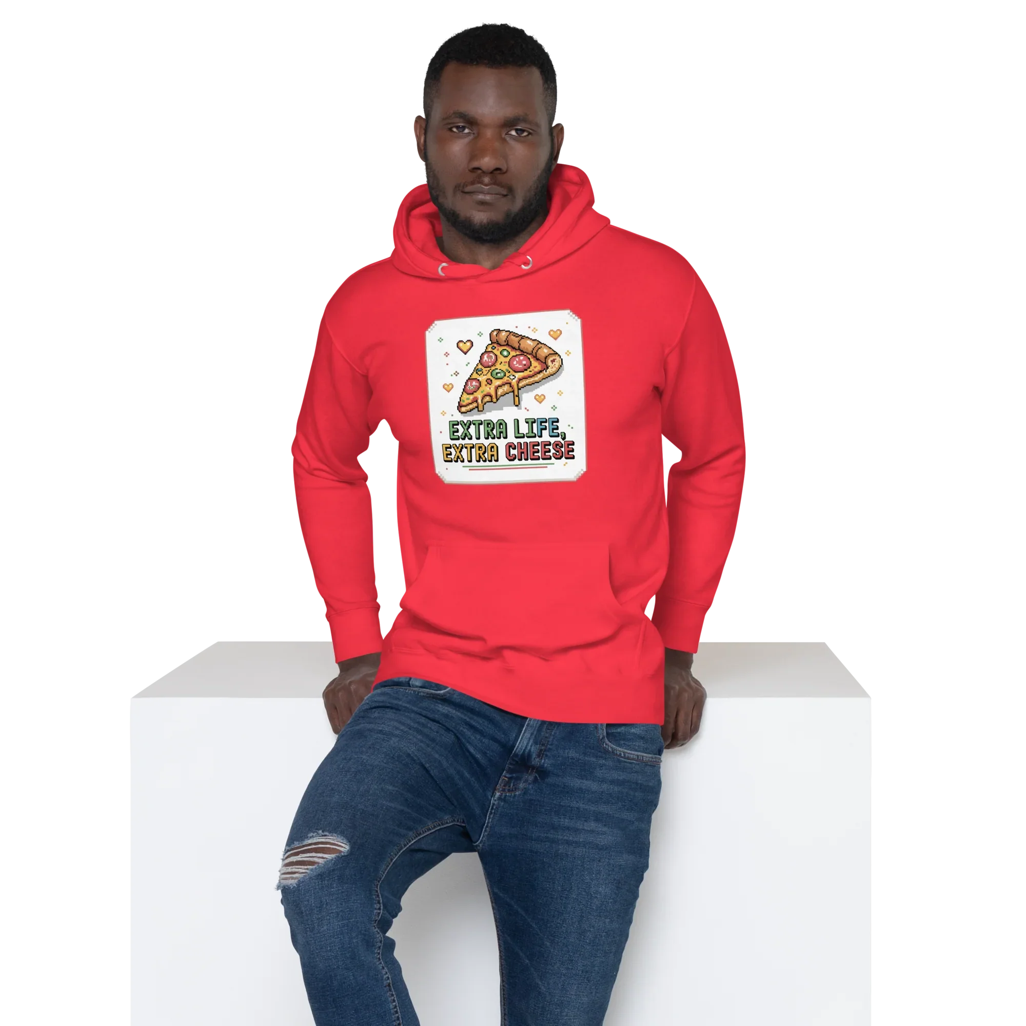 Extra Life Extra Cheese Hoodie – Pizza Gamer Style - RaZits