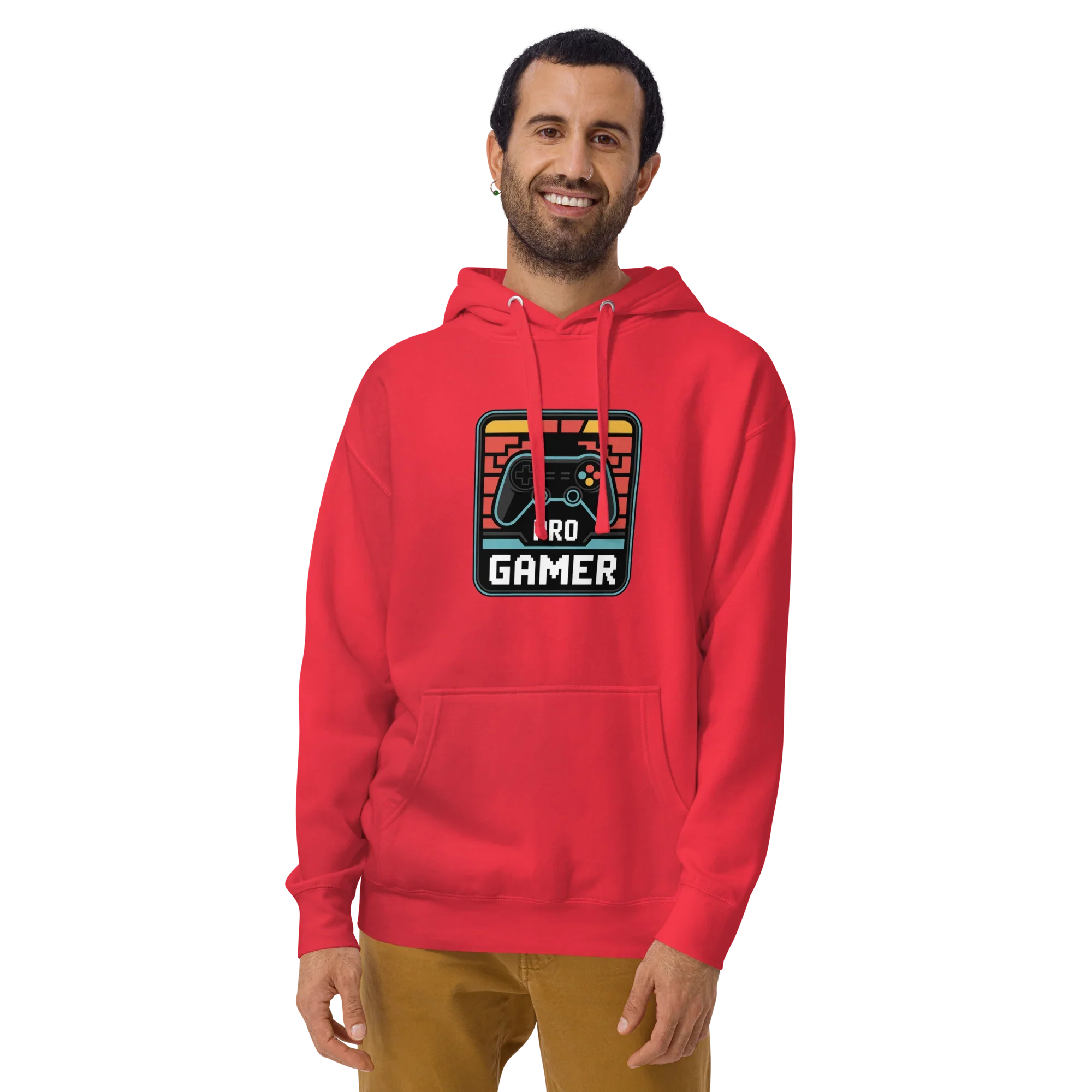 Pro Gamer Hoodie – Retro Pixel Art Game Controller Design - RaZits