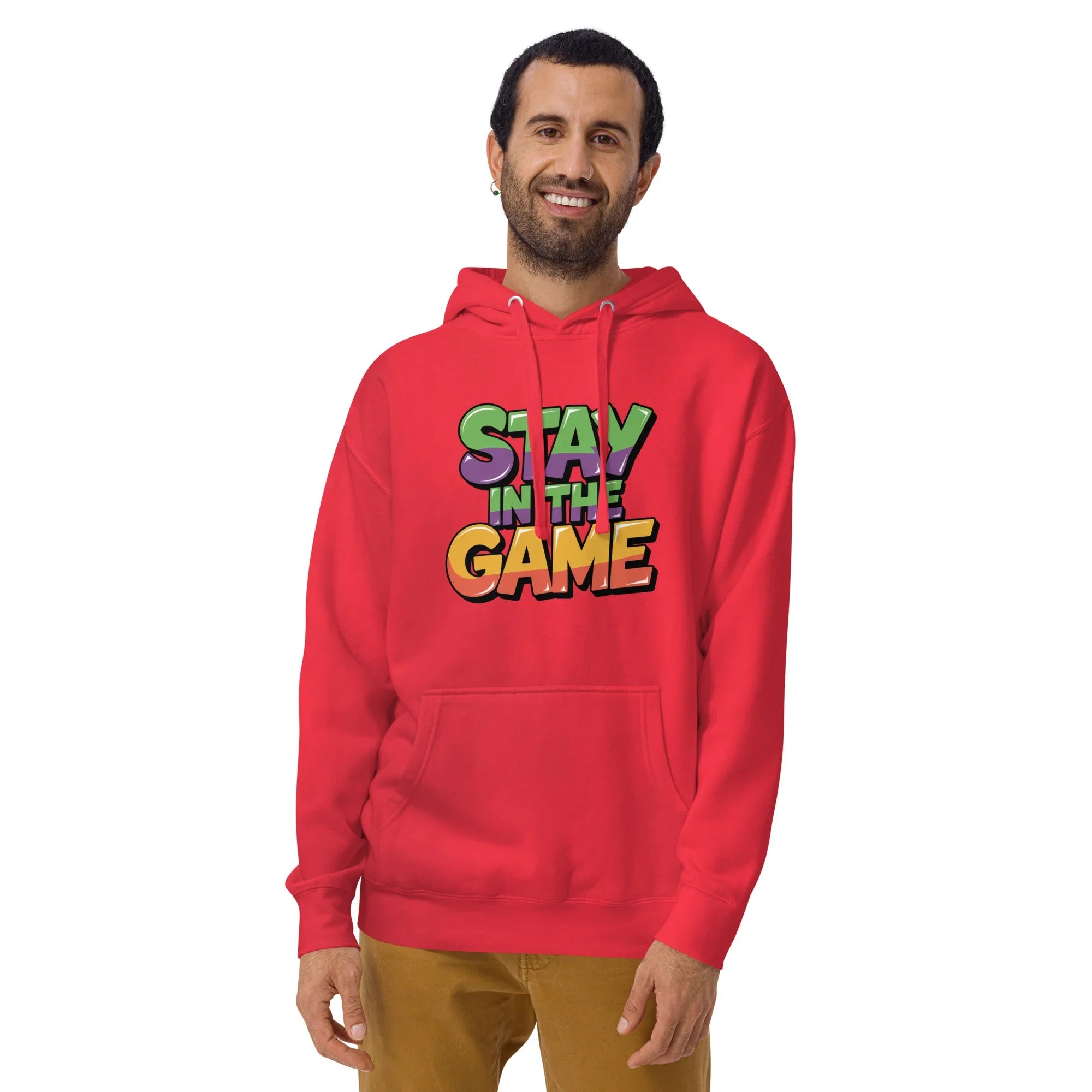 Stay in the Game Hoodie – Bold Motivational Gamer Style - RaZits