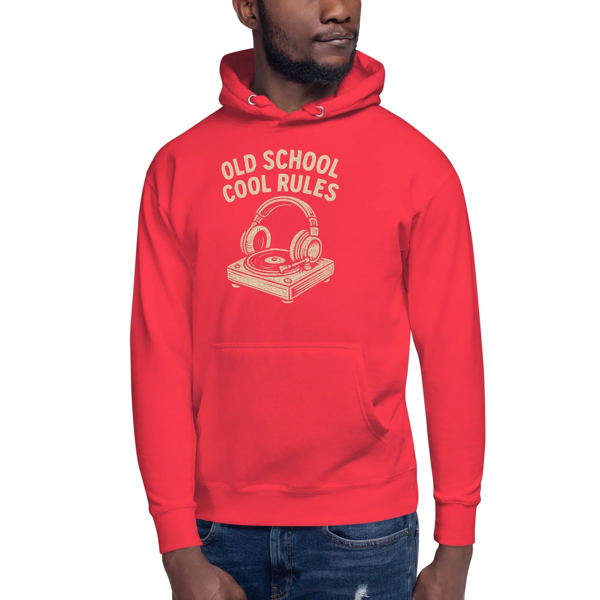 Old School Cool Rules Hoodie – Vintage Turntable Chillwear - RaZits