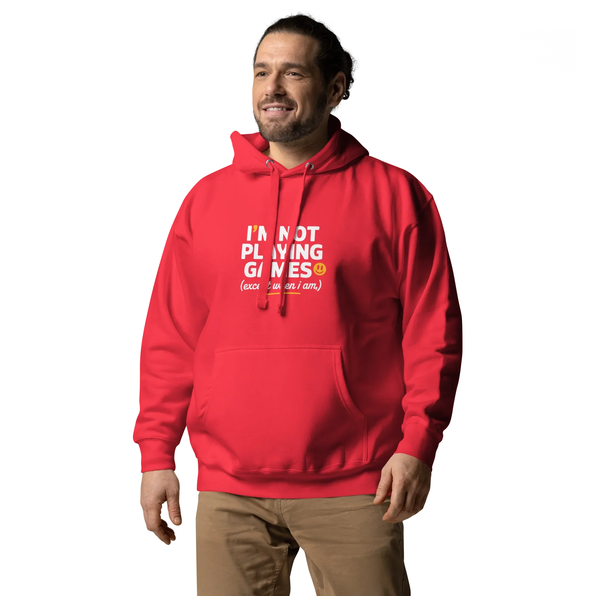 Not Playing Games Hoodie – Funny Gamer Mood Quote - RaZits