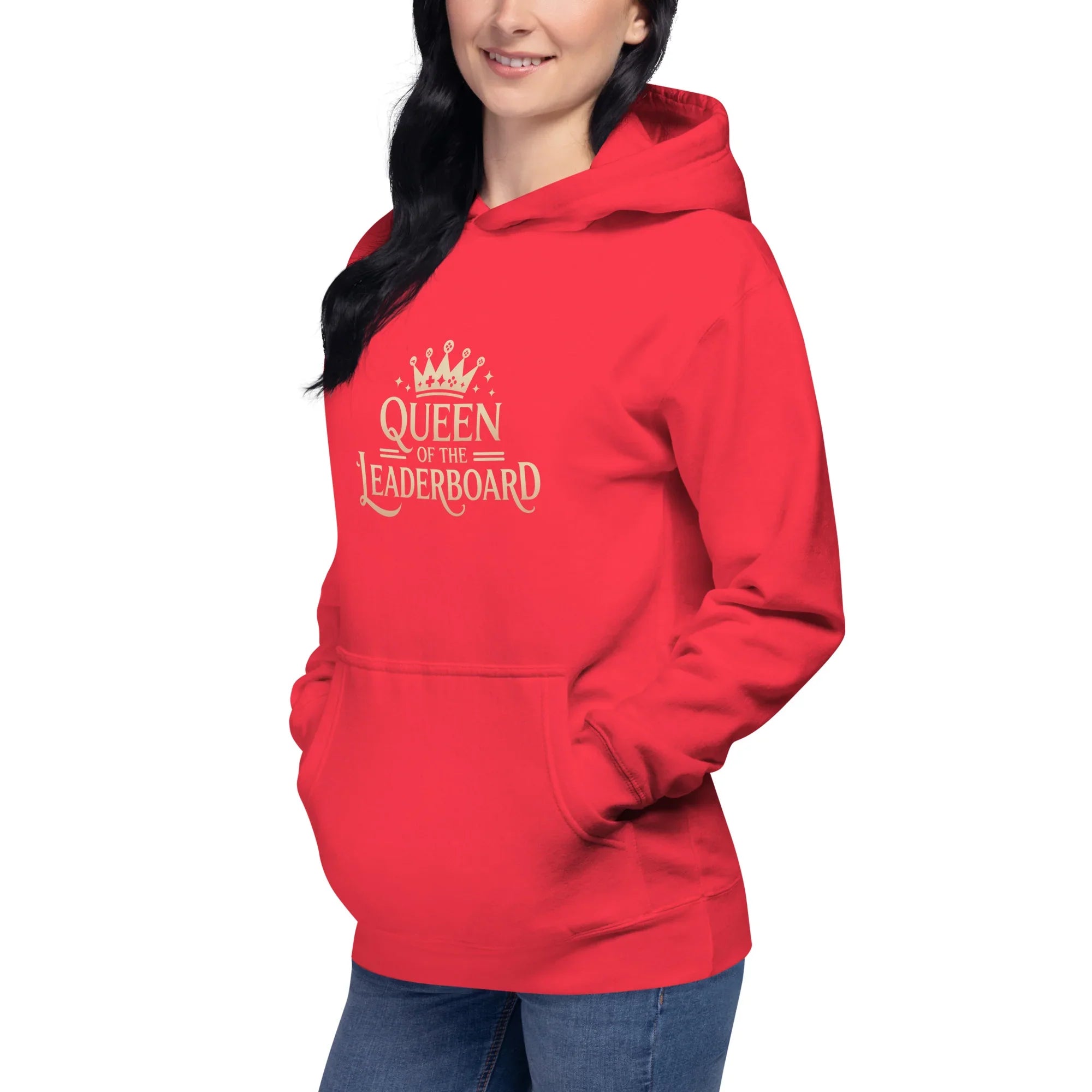 Queen of the Leaderboard Hoodie – Gamer Girl Crown Design - RaZits