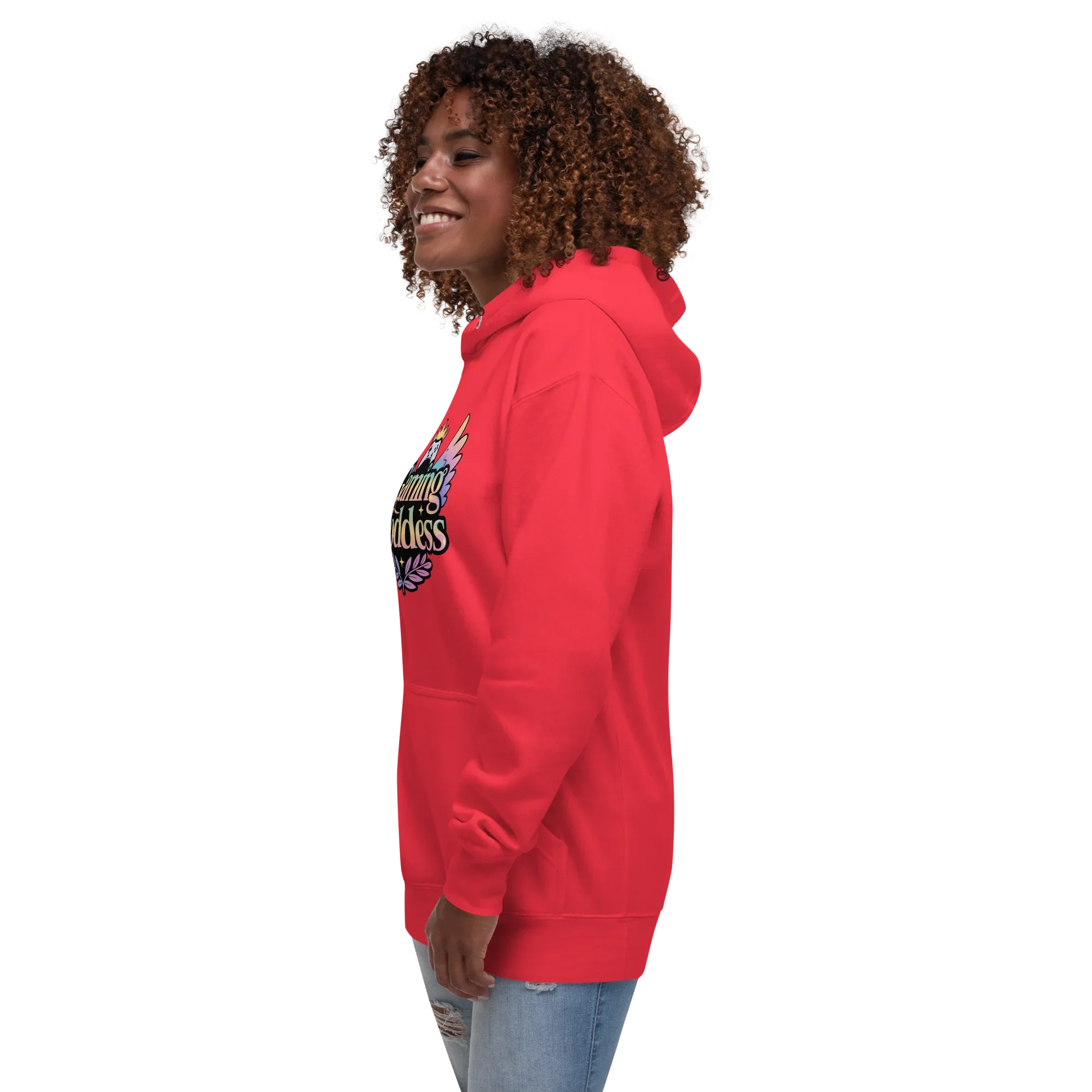 Gaming Goddess Hoodie – Pastel Wings & Crown Design for Women - RaZits