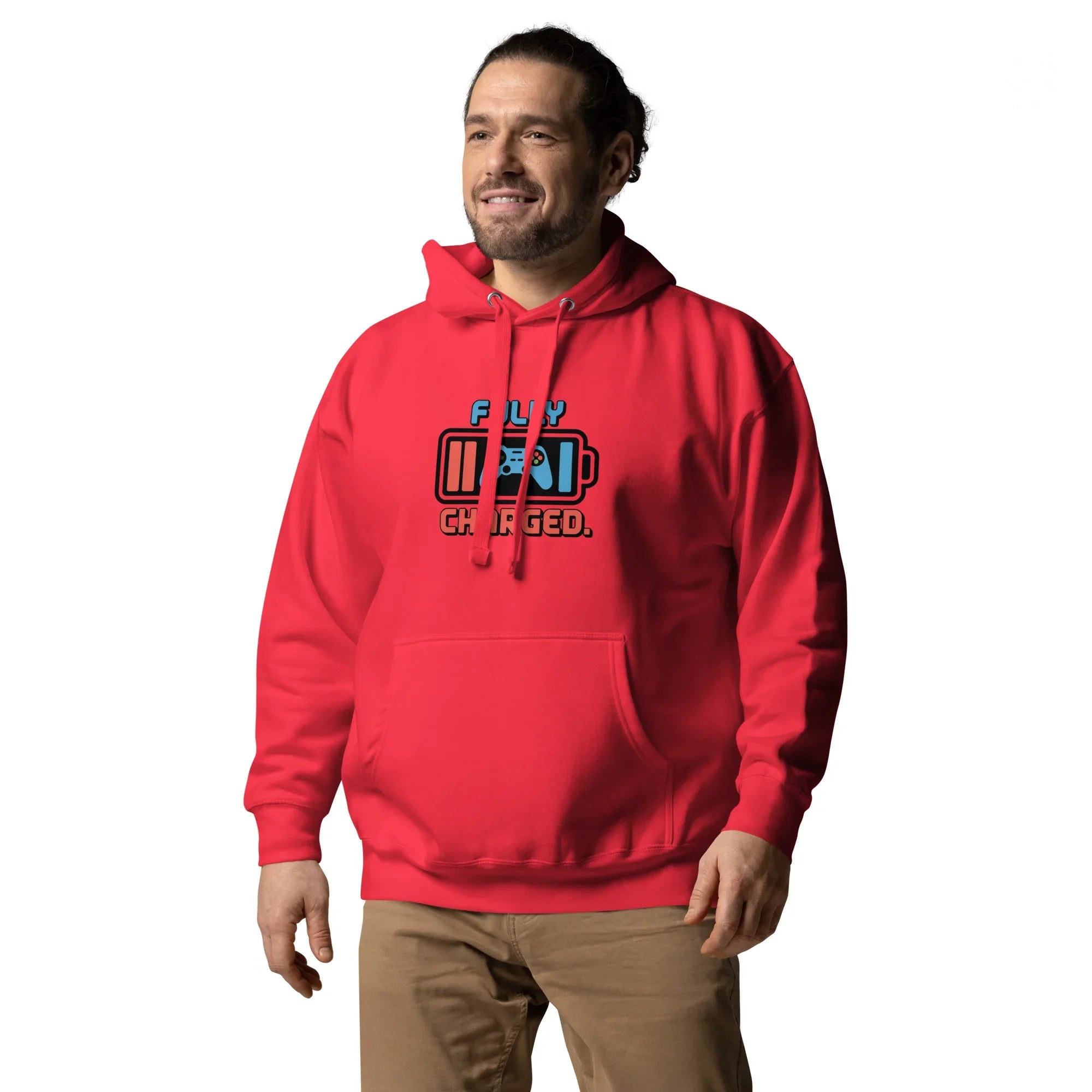 Fully Charged Hoodie – Gaming Controller Battery Design - RaZits