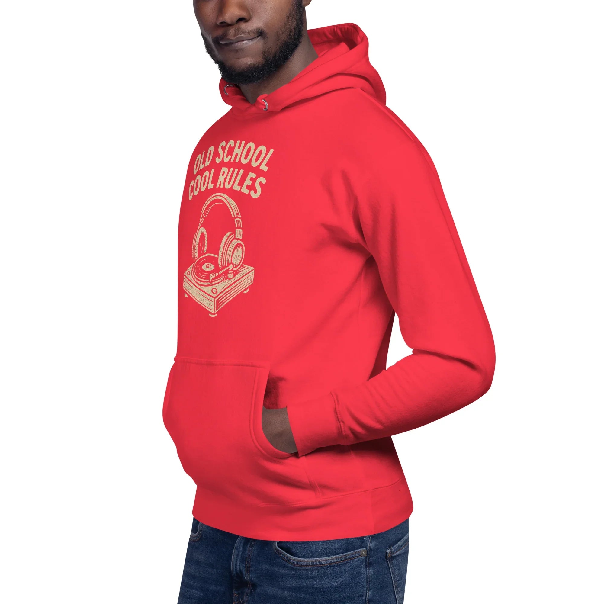 Old School Cool Rules Hoodie – Vintage Turntable Chillwear - RaZits
