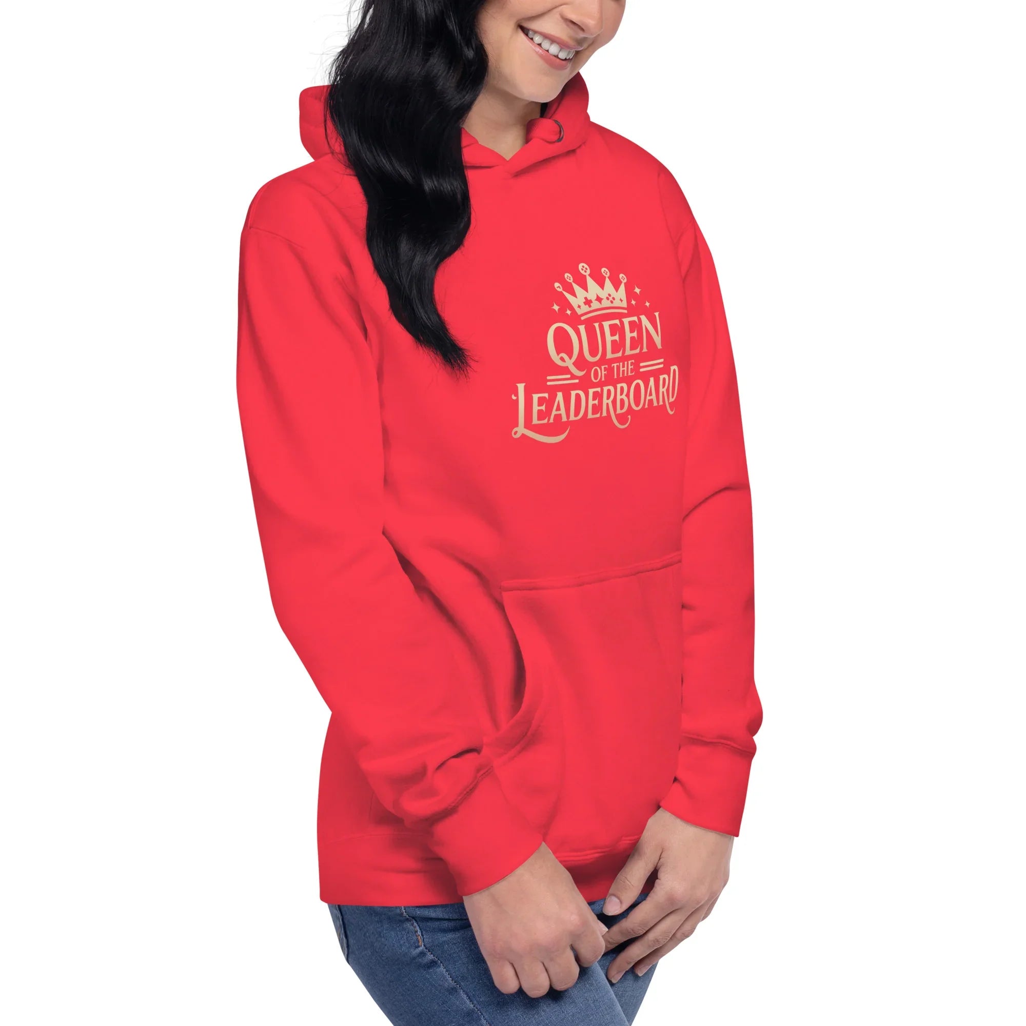 Queen of the Leaderboard Hoodie – Gamer Girl Crown Design - RaZits